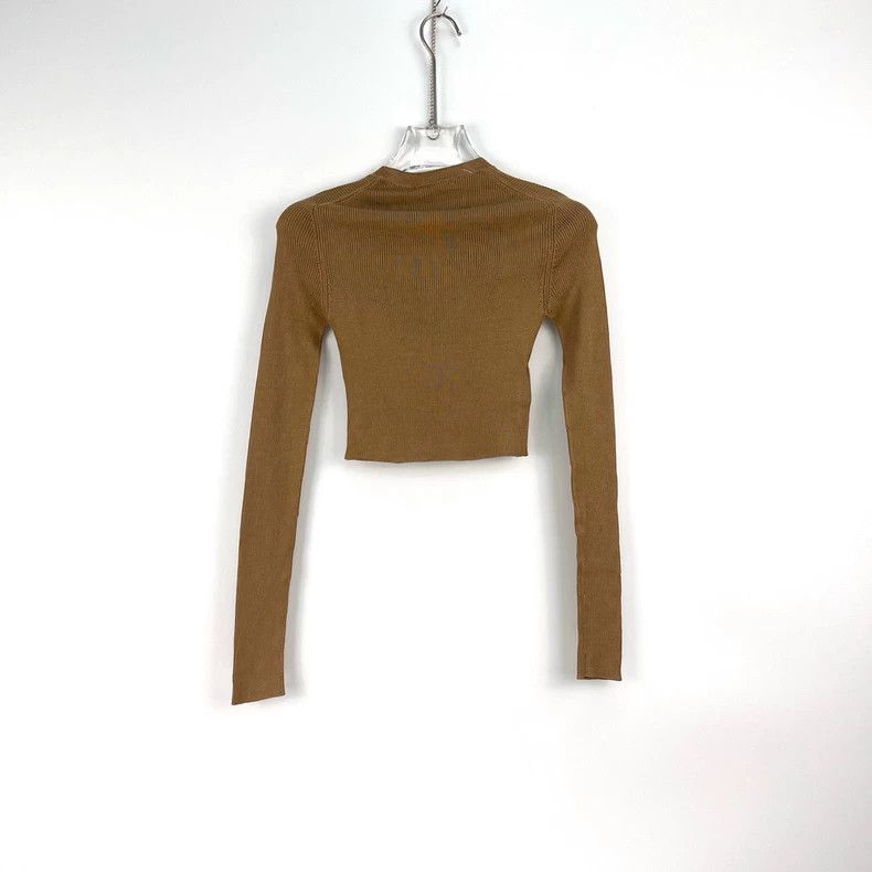 Prada Prada Size 36 Khaki letter logo elastic knitwear 2502-Next Size US XS / EU 42 / 0 - 4 Thumbnail