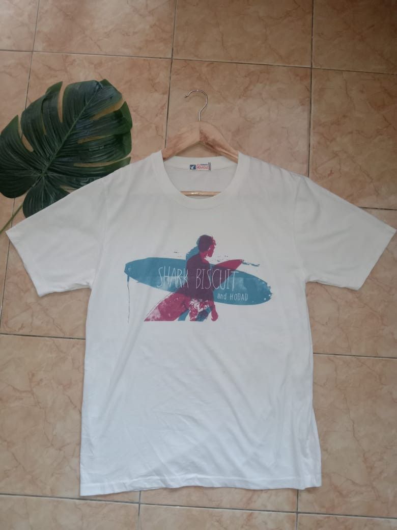 AUTHENTIC PLUVIOUS Blue Longboard Surf Style Summer TShirt