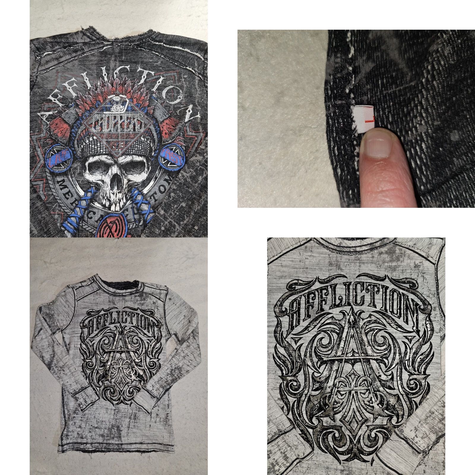 Affliction Affliction American Chopper Reversible Long Sleeve Thermal Shirt Mens Large Size US L / EU 52-54 / 3 - 8 Thumbnail