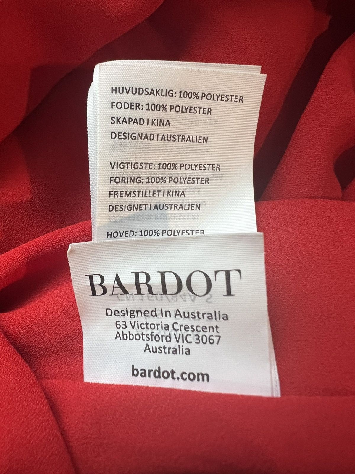 Other Bardot Red Floral Ruffle Mini Dress US 4 XS Size S / US 4 / IT 40 - 4 Thumbnail
