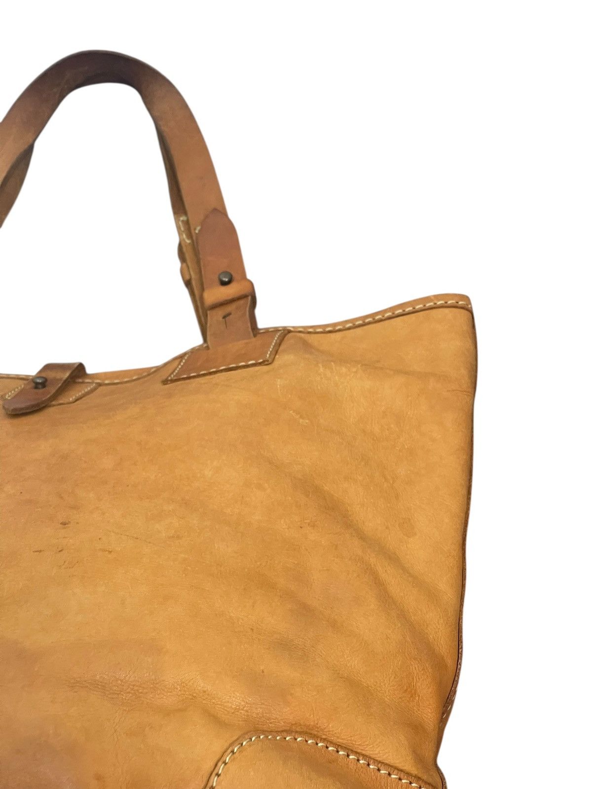 Genuine Leather Full Leather Beauty Patina Peaks Peak Japan Tote Bag 2🟩1 Size ONE SIZE - 9 Thumbnail
