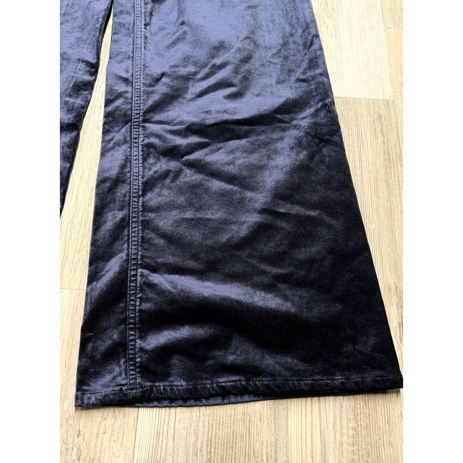 Citizens Of Humanity Citizens of Humanity Paloma Baggy Jeans Womens Size 31 Navy Blue Velvet NWT US Size 24" / US 00 / IT 34 - 3 Thumbnail
