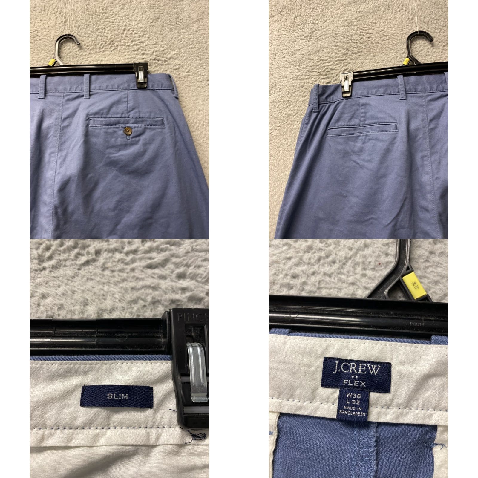 Bonobos Bonobos Weekday Warrior Pants Men 36 x 32 Blue Slim Fit Stretch Clean Look Dress Pants Cotton Blue Solid Modern Preppy Mens Size US 36 / EU 52 - 8 Thumbnail