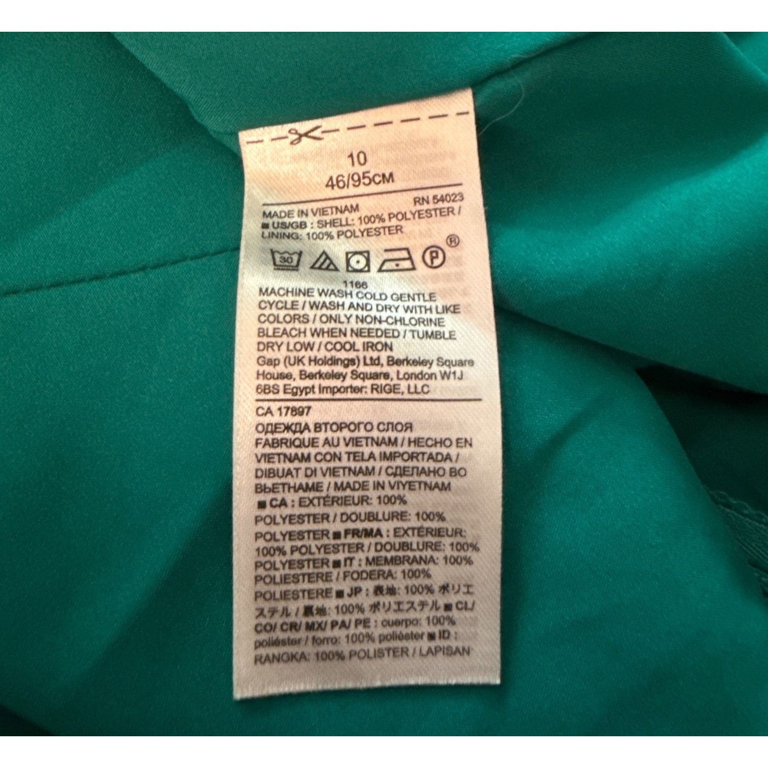 Banana Republic Banana Republic Women's Faux-Wrap Emerald Green Cocktail Dre Size L / US 10 / IT 46 - 4 Thumbnail