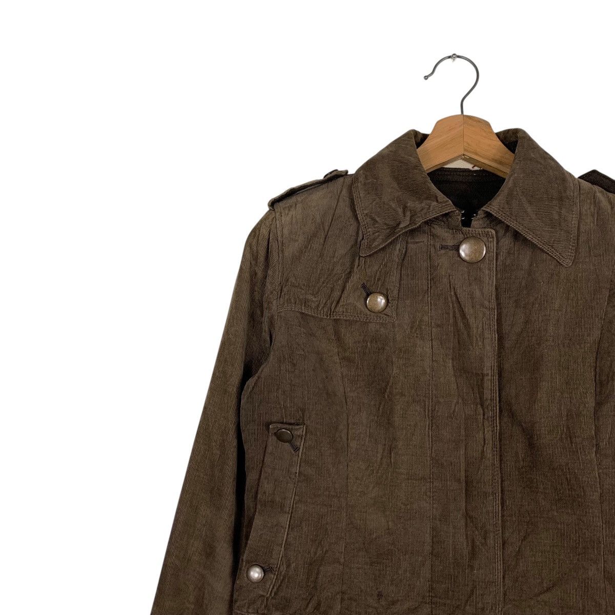 Japanese Brand UNIVERSAL LANGUAGE Crop Belted Jacket #1528-C68 Size XS / US 0-2 / IT 36-38 - 6 Thumbnail