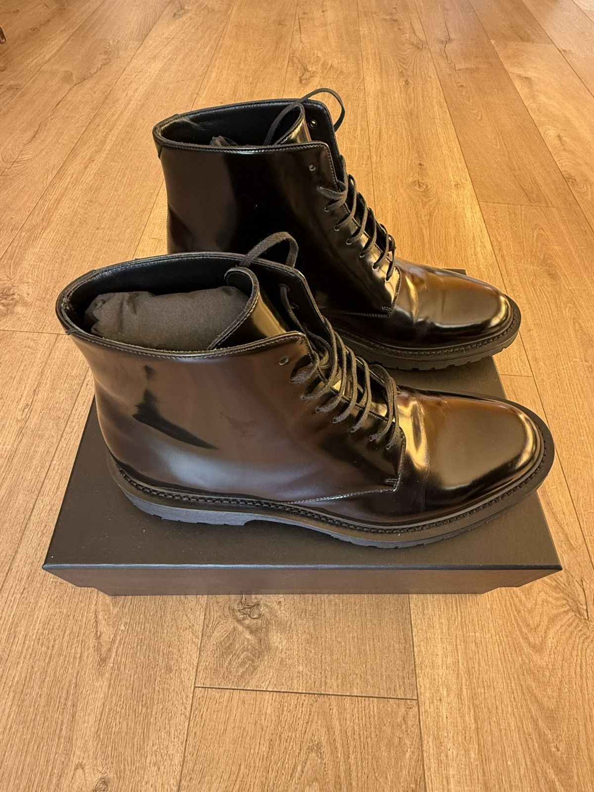 Saint Laurent Paris Saint Laurent Army boots Size US 12 / EU 45 - 1 Thumbnail