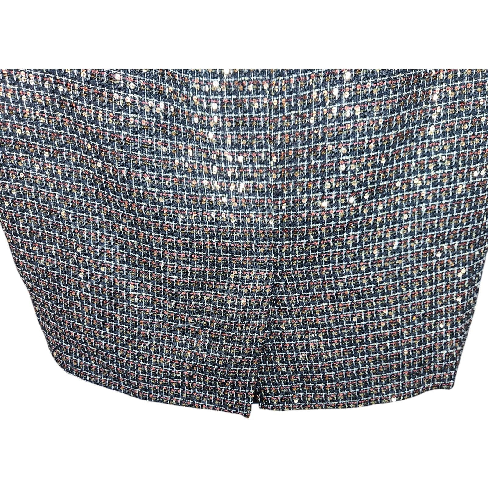 Other The Limited Women’s Black and Metallic Pencil Skirt Size 8 Size 30" / US 8 / IT 44 - 5 Thumbnail