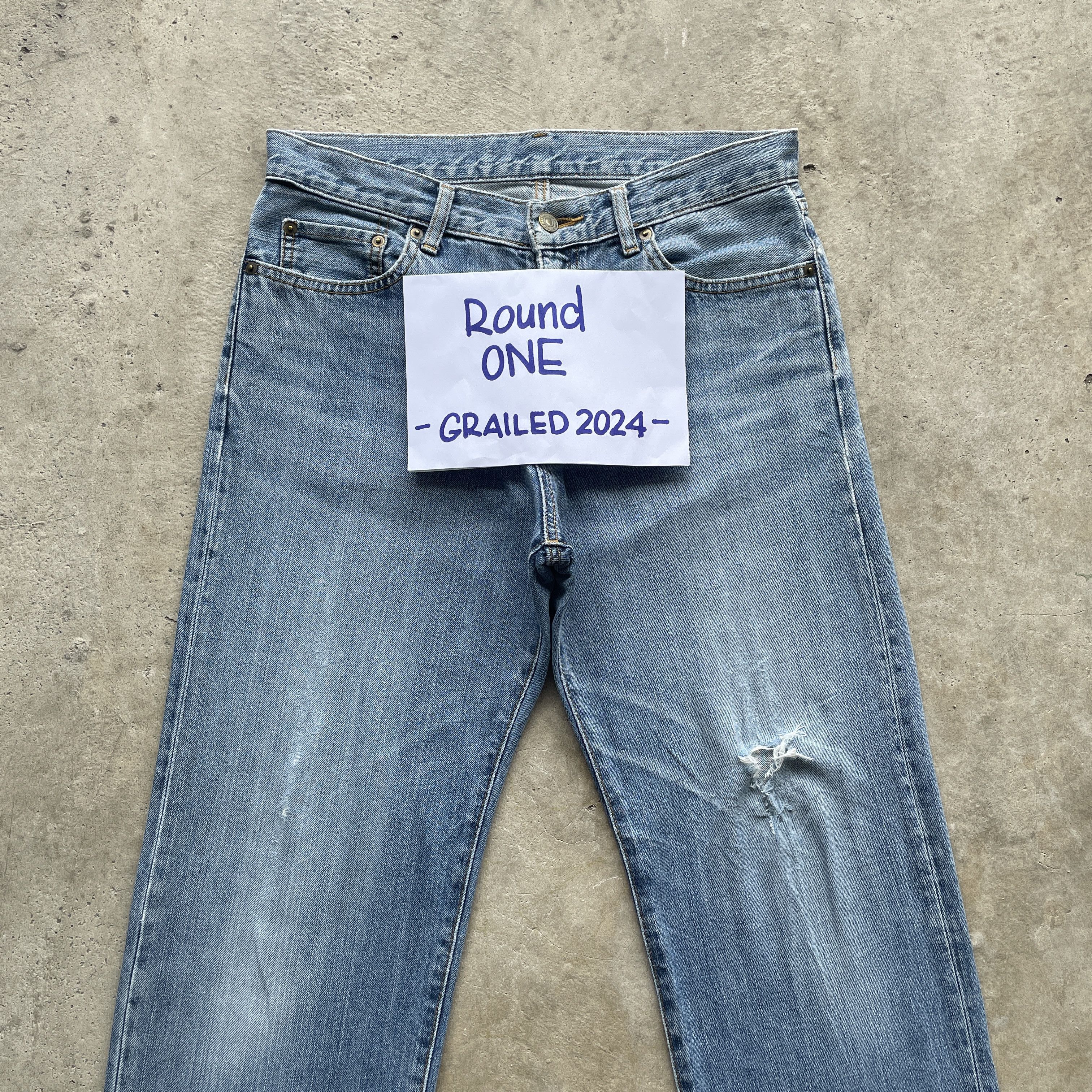 Japanese Brand W32 VINTAGE JAPANESE DISTRESSED JEANS FADED DENIM PANTS Size US 32 / EU 48 - 3 Thumbnail