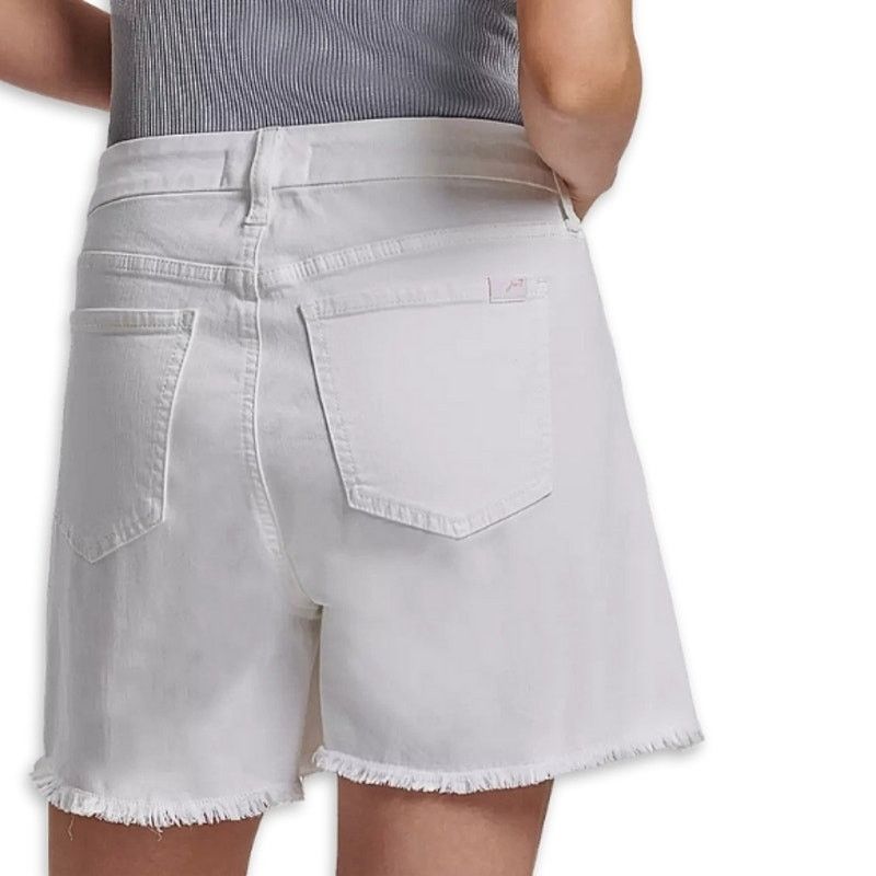 Other Jen7 Jean Shorts Mid Rise Fit Frayed Hem Cream Women’s 4 NWT Size 27" / US 4 / IT 40 - 5 Thumbnail