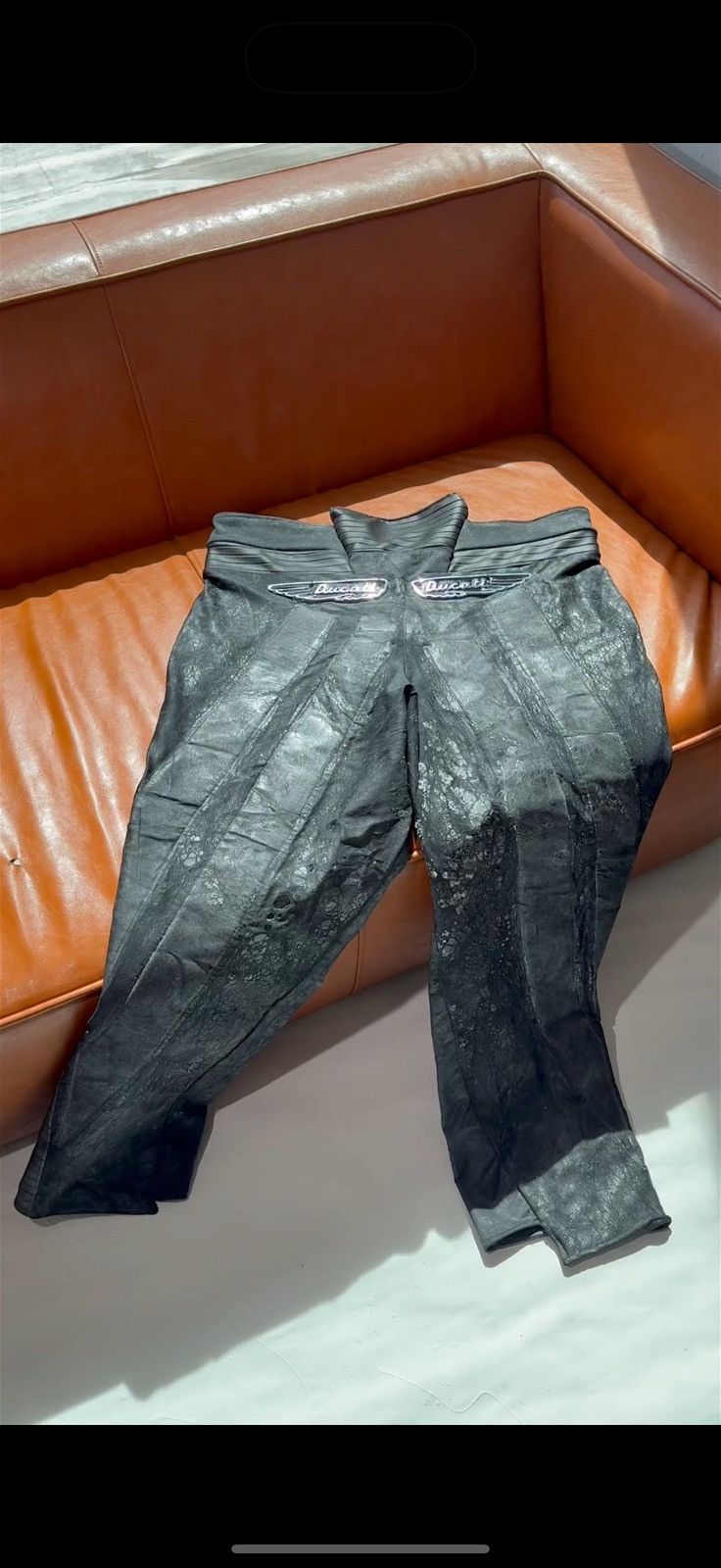 Vintage Vintage Ducati Nylon Wax Biker Pants Size US 34 / EU 50 - 9 Thumbnail