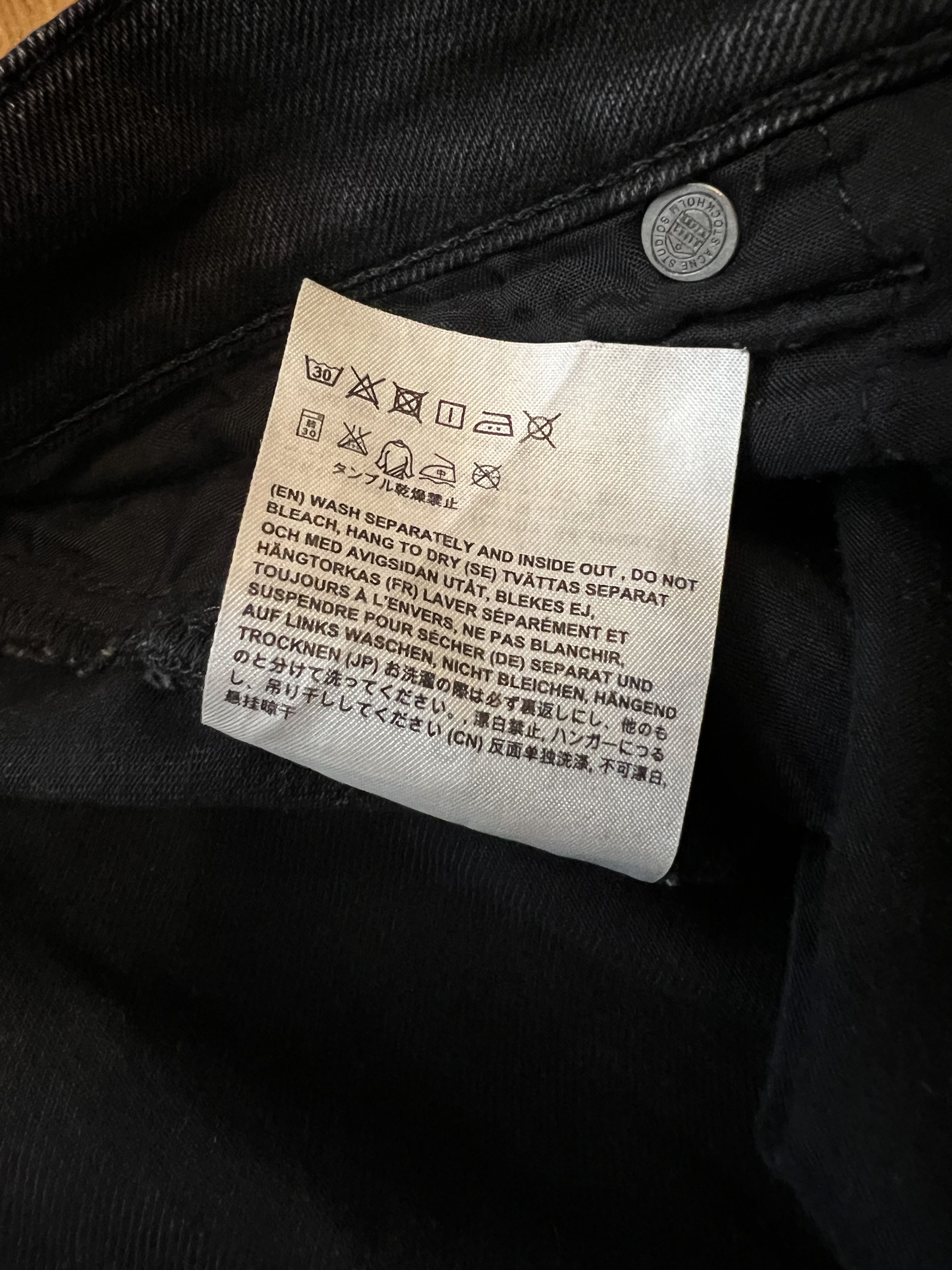 Acne Studios Acne Studios Ace Cash Black Size US 30 / EU 46 - 9 Thumbnail