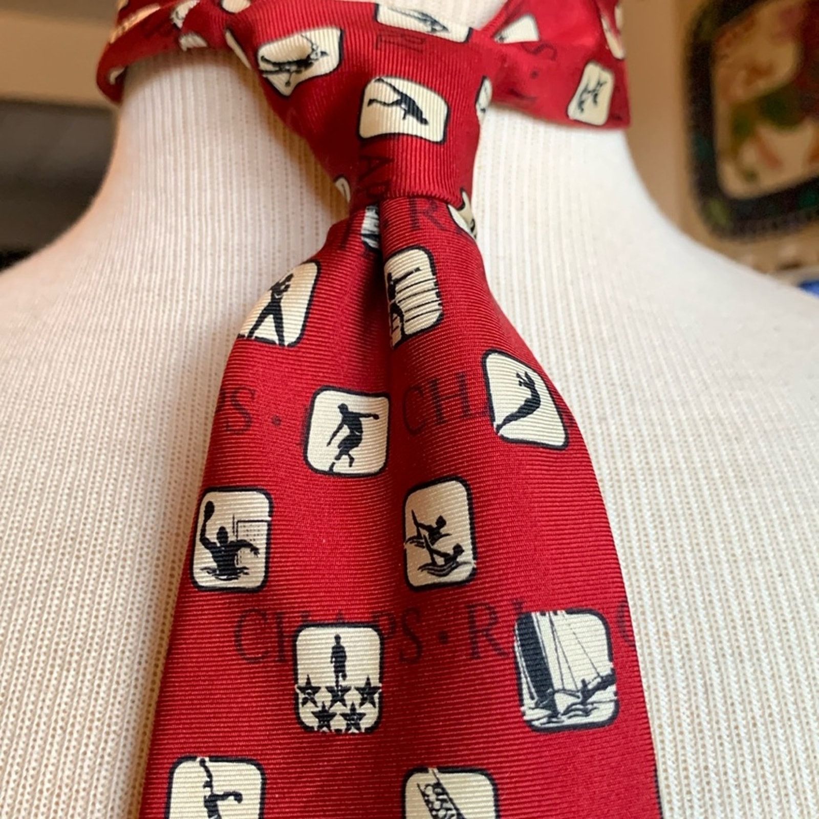 Chaps Ralph Lauren Chaps Ralph Lauren Olympic medals sports 100% silk twill tie Size ONE SIZE - 1 Thumbnail