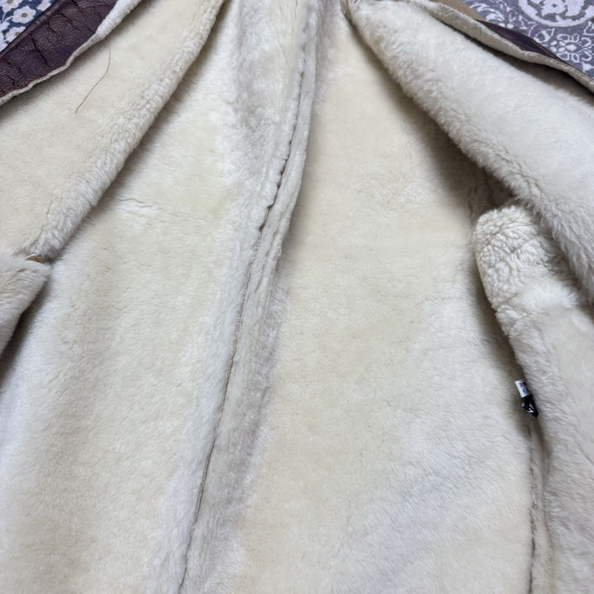 Leather Elia Quaglicia Workshop Shearling Leather Bomber Jacket Size US M / EU 48-50 / 2 - 18 Thumbnail