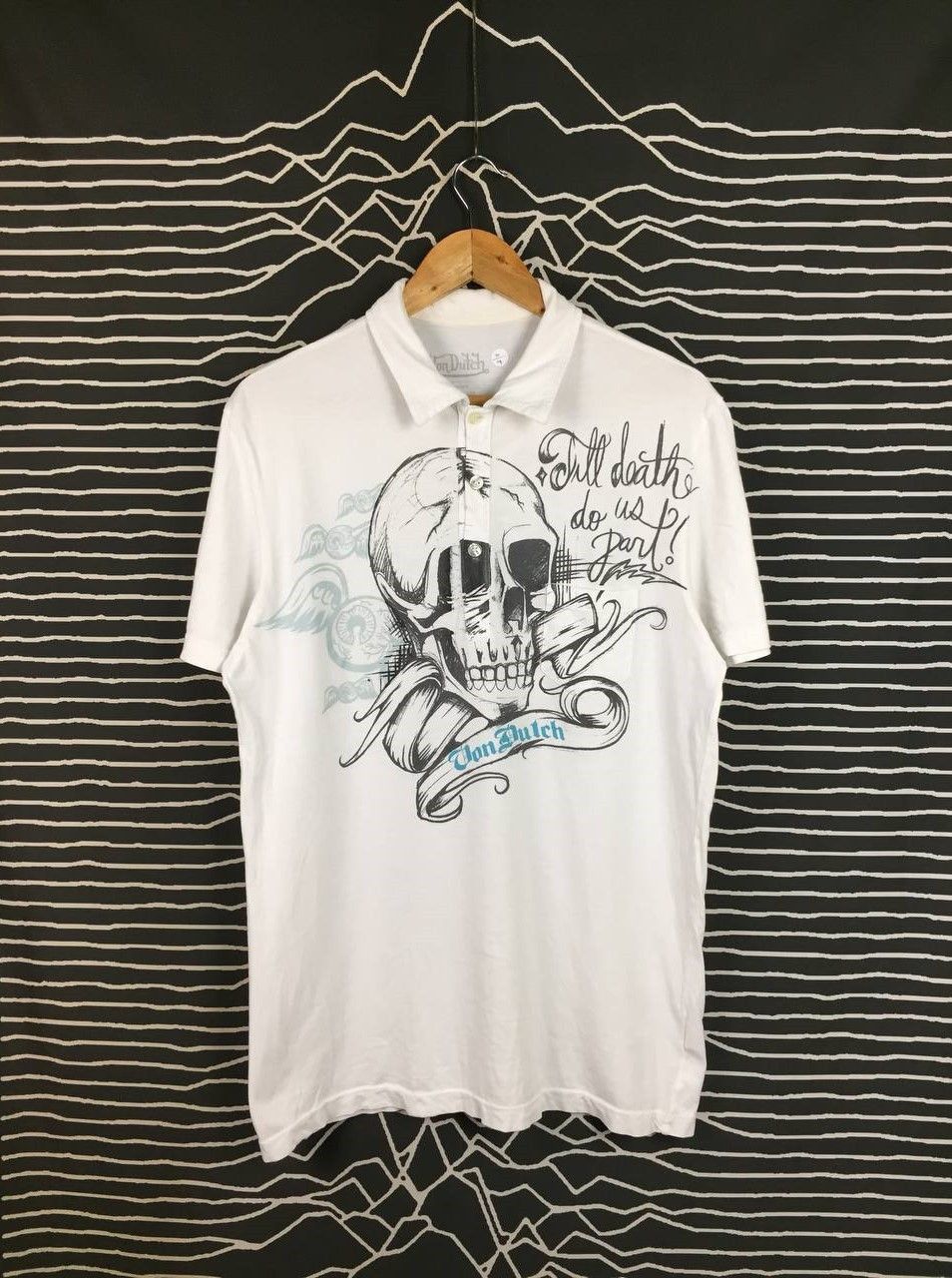 Von Dutch Von Dutch Till Death Do Us Part Skull Graphic Polo Shirt Size US L / EU 52-54 / 3 - 2 Thumbnail