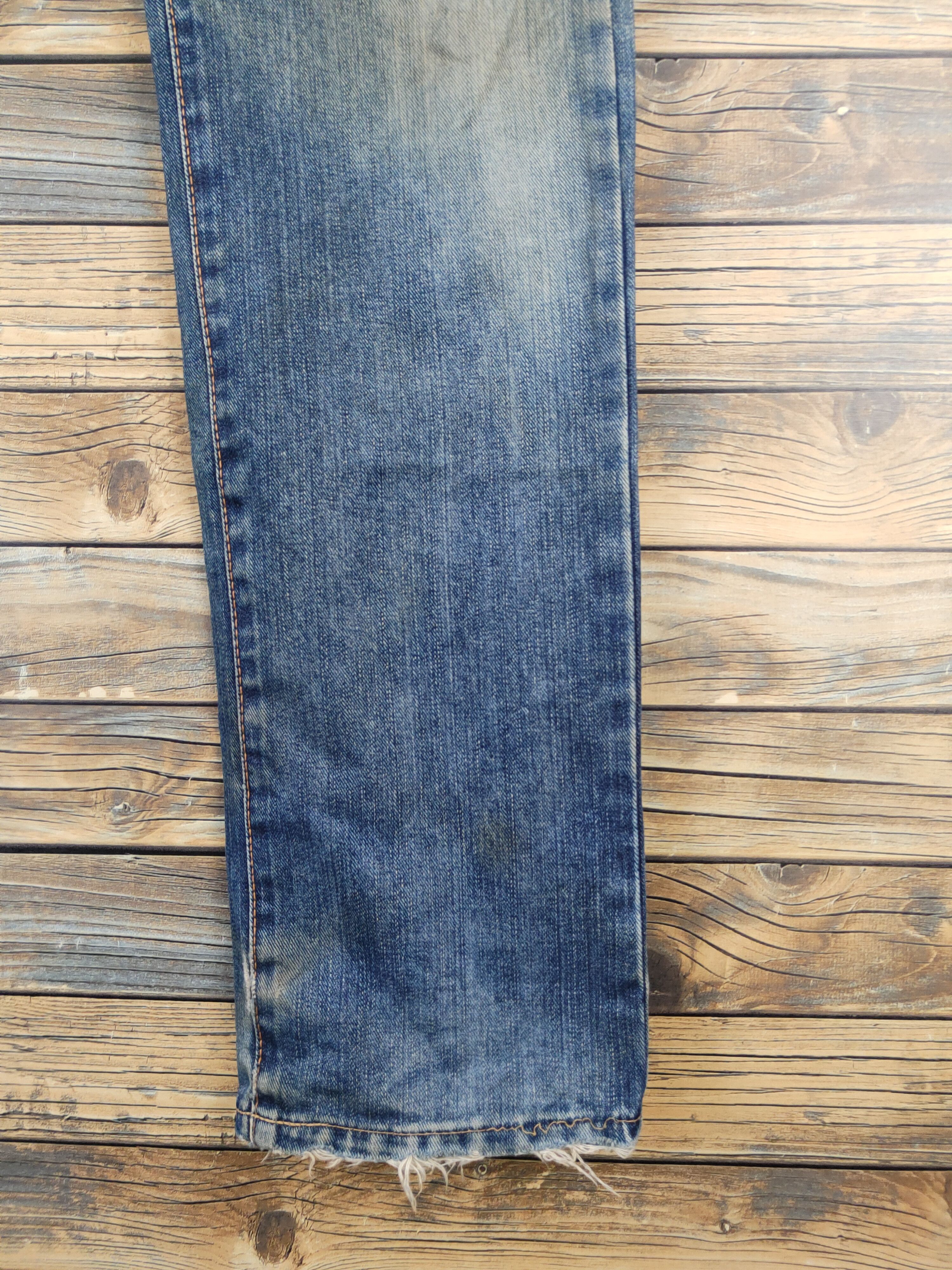 Edwin Edwin Blue Distressed Ripped denim Jeans #W1395 Size US 31 - 7 Thumbnail