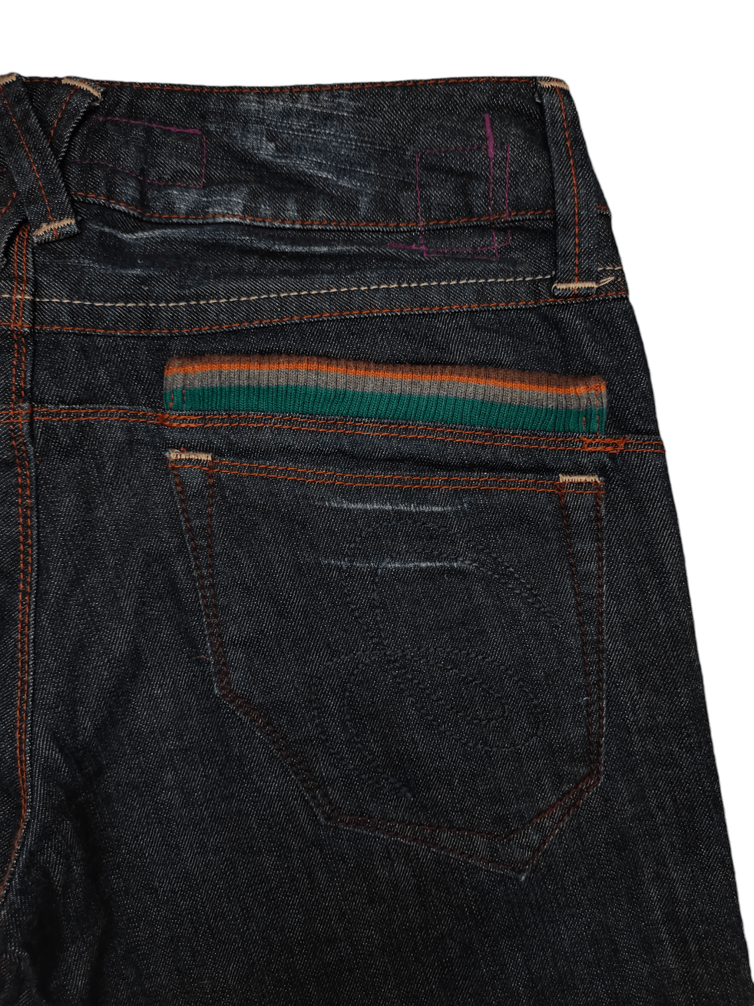 Le Grande Bleu (L.G.B.) Flare Jeans Et Boite Multi Pocket Embroidered Denim Bootcut Size US 30 / EU 46 - 18 Thumbnail