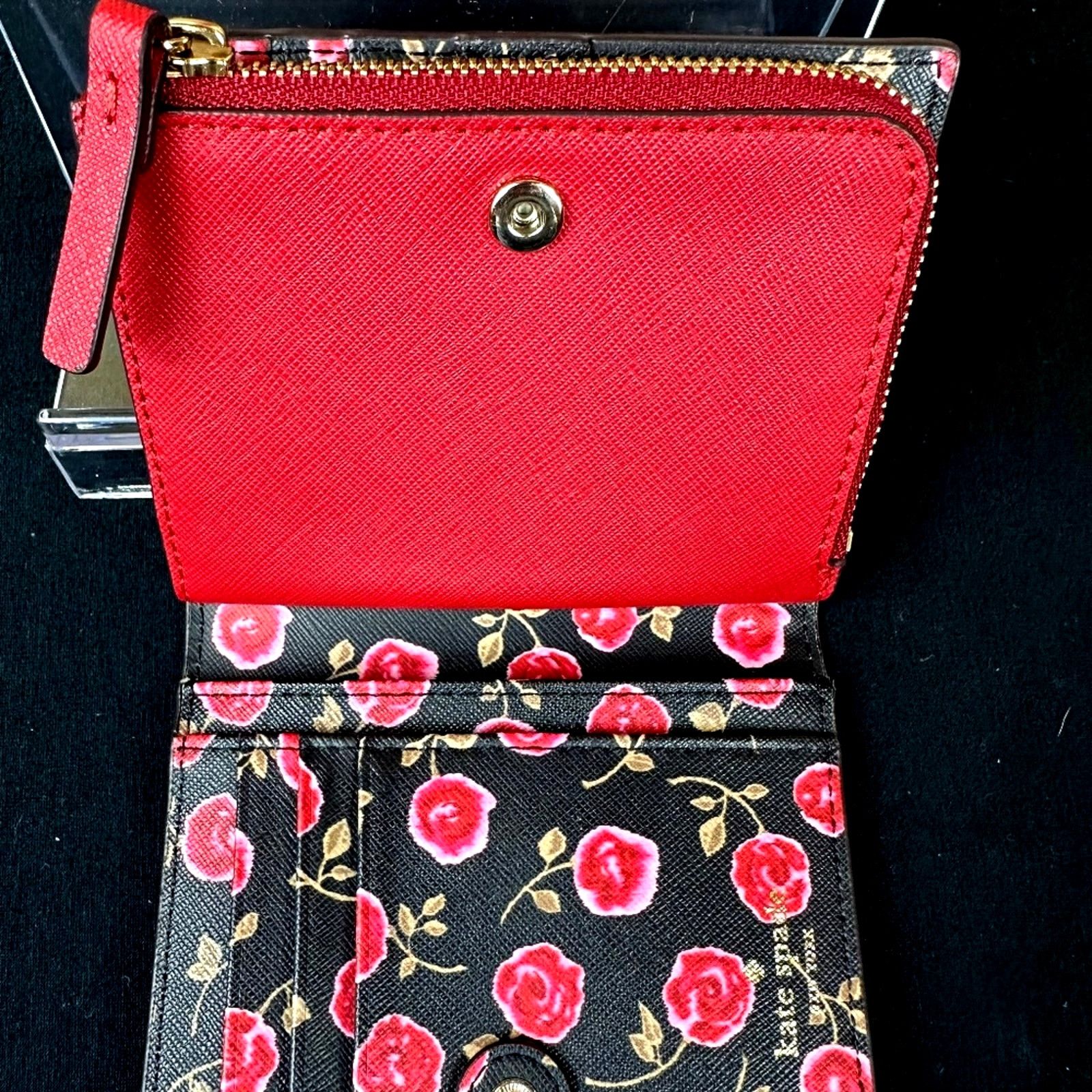 Kate Spade Kate Spade Laurel Way Hazy Rose Small Shawn Red Roses Inside Size ONE SIZE - 9 Thumbnail