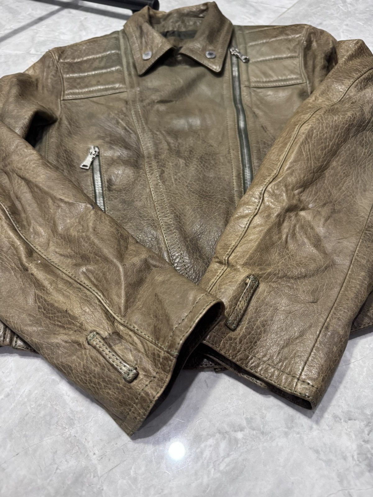 Neil Barrett Neil Barrett Italy Lambskin Leather Biker Jacket - XXS Size US XXS / EU 40 - 3 Thumbnail