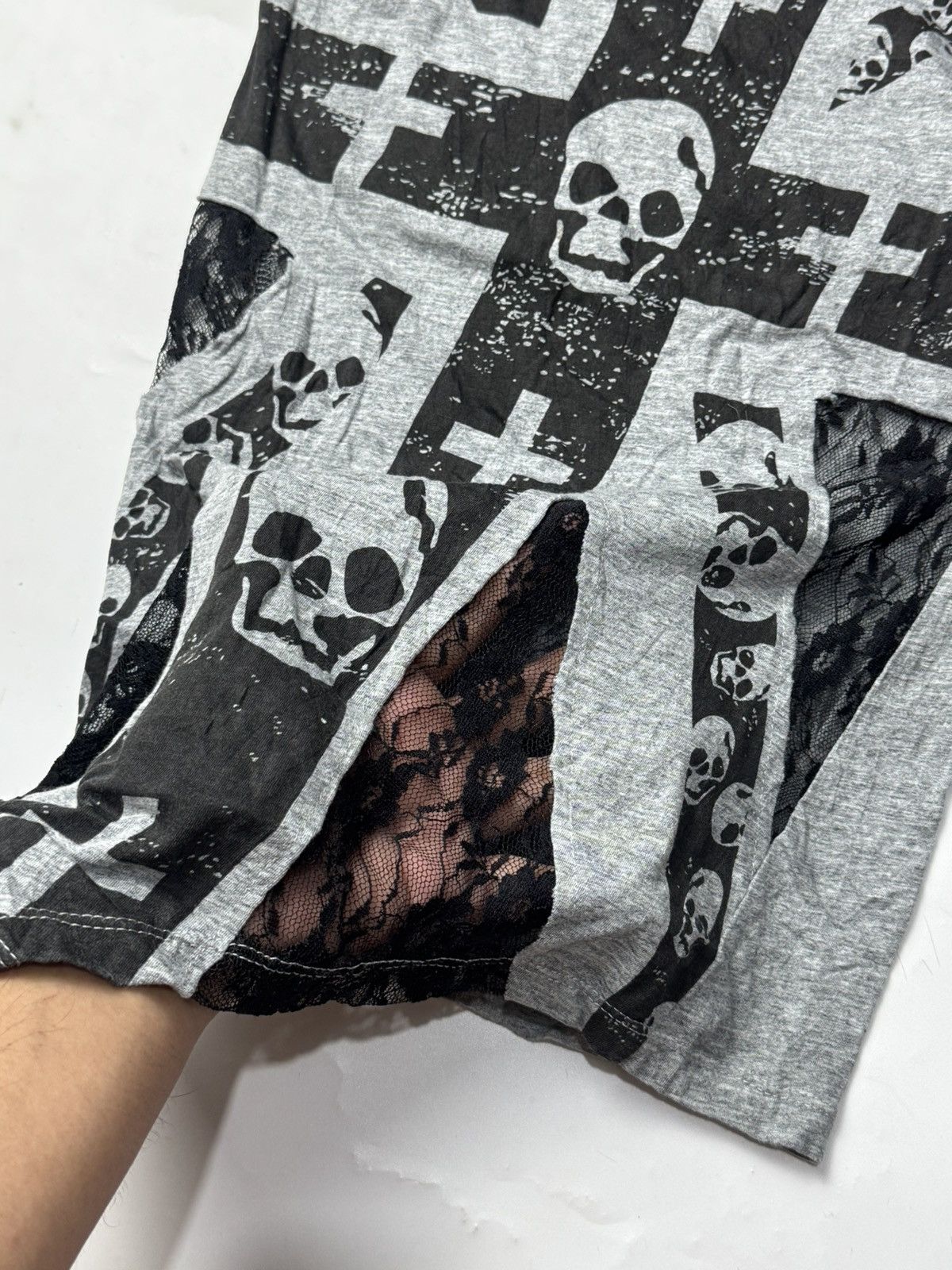 KMRii GOTHIC PUNK STYLED SKULL ENGLAND CROSSES Size US S / EU 44-46 / 1 - 4 Thumbnail