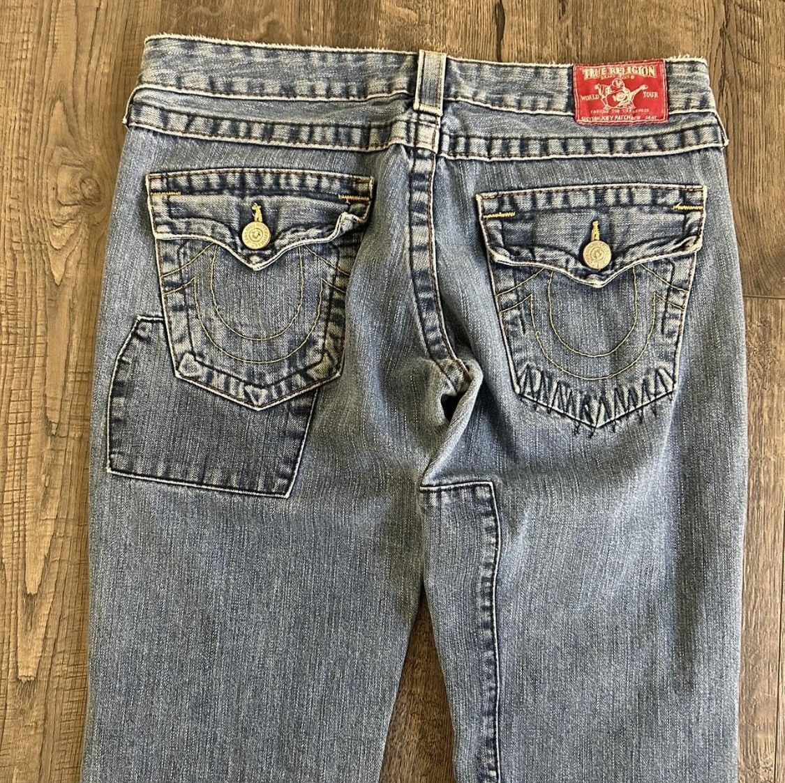 True Religion True Religion Patchwork Flares Size US 31 - 4 Thumbnail