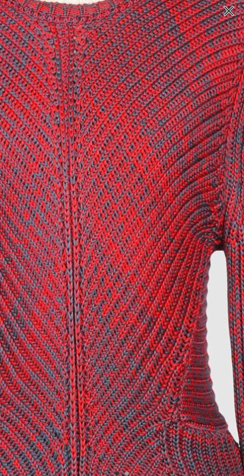 Balenciaga Balenciaga melange effect red/navy sweater Size US L / EU 52-54 / 3 - 9 Thumbnail