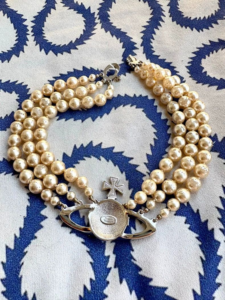 Vivienne Westwood Vivienne Westwood Vintage Three Layer Pearl Necklace Size ONE SIZE - 4 Thumbnail