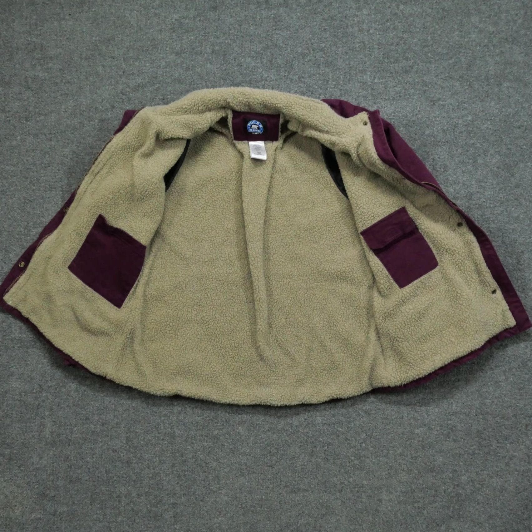 Vintage Polar King Jacket Womens XL Purple Sherpa Lined Workwear Winter Coat Key Size XL / US 12-14 / IT 48-50 - 7 Thumbnail