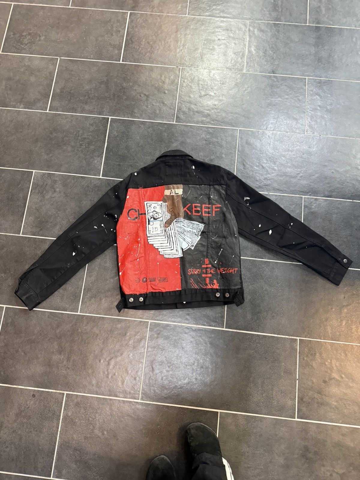Forever 21 Sorry for the weight Chief keef custom jacket Size US L / EU 52-54 / 3 - 1 Thumbnail