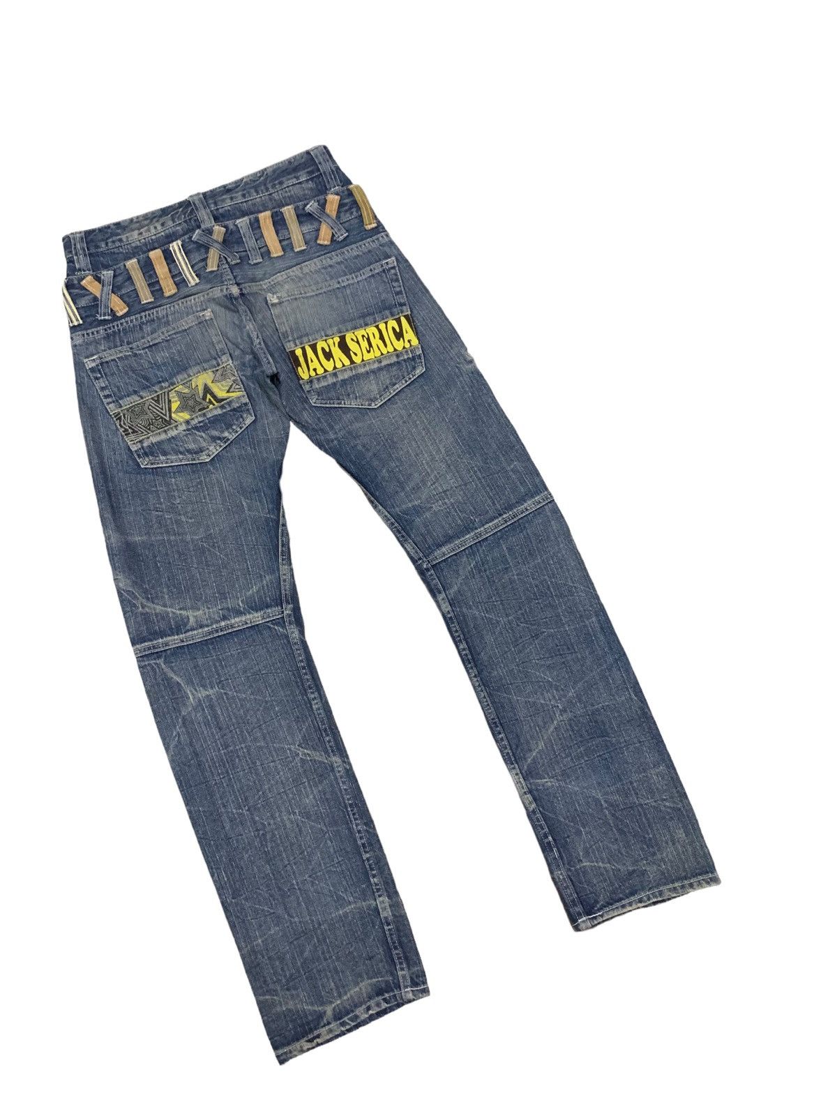 If Six Was Nine × Japanese Brand × Le Grande Bleu (L.G.B.) Vintage Japanese Jack Serika Double Waist Punk Jeans Size US 30 / EU 46 - 13 Thumbnail