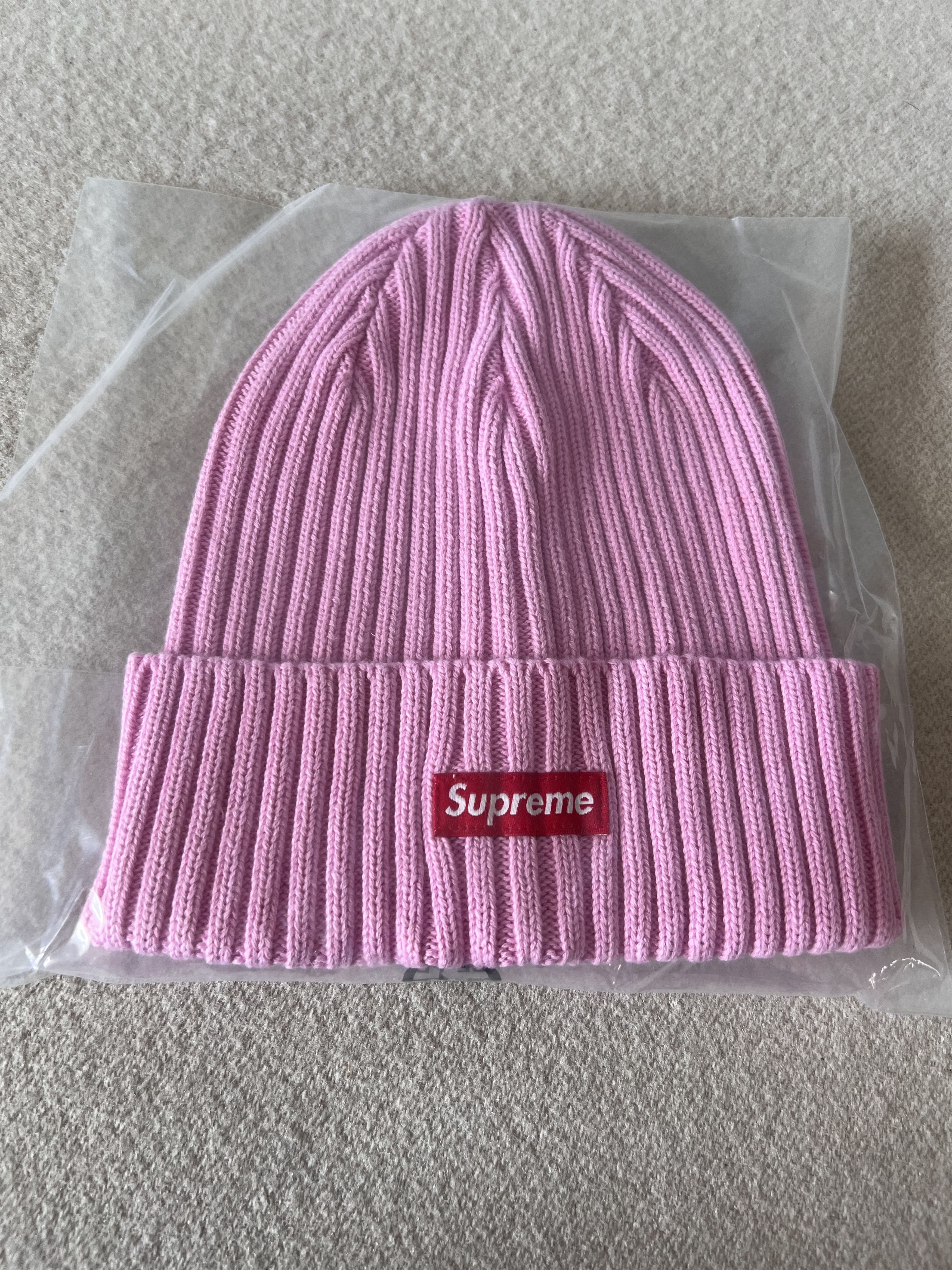 【SUPREME】 Overdyed Beanie _ Pink Supreme Overdyed Beanie (SS23) - $38