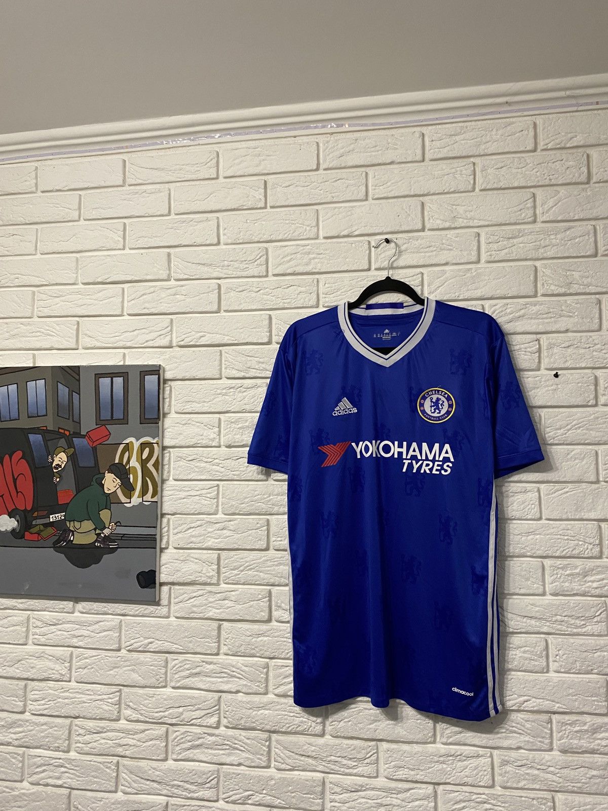 Adidas × Chelsea Soccer ADIDAS CHELSEA SOCCER JERSEY Size US XL / EU 56 / 4 - 1 Thumbnail