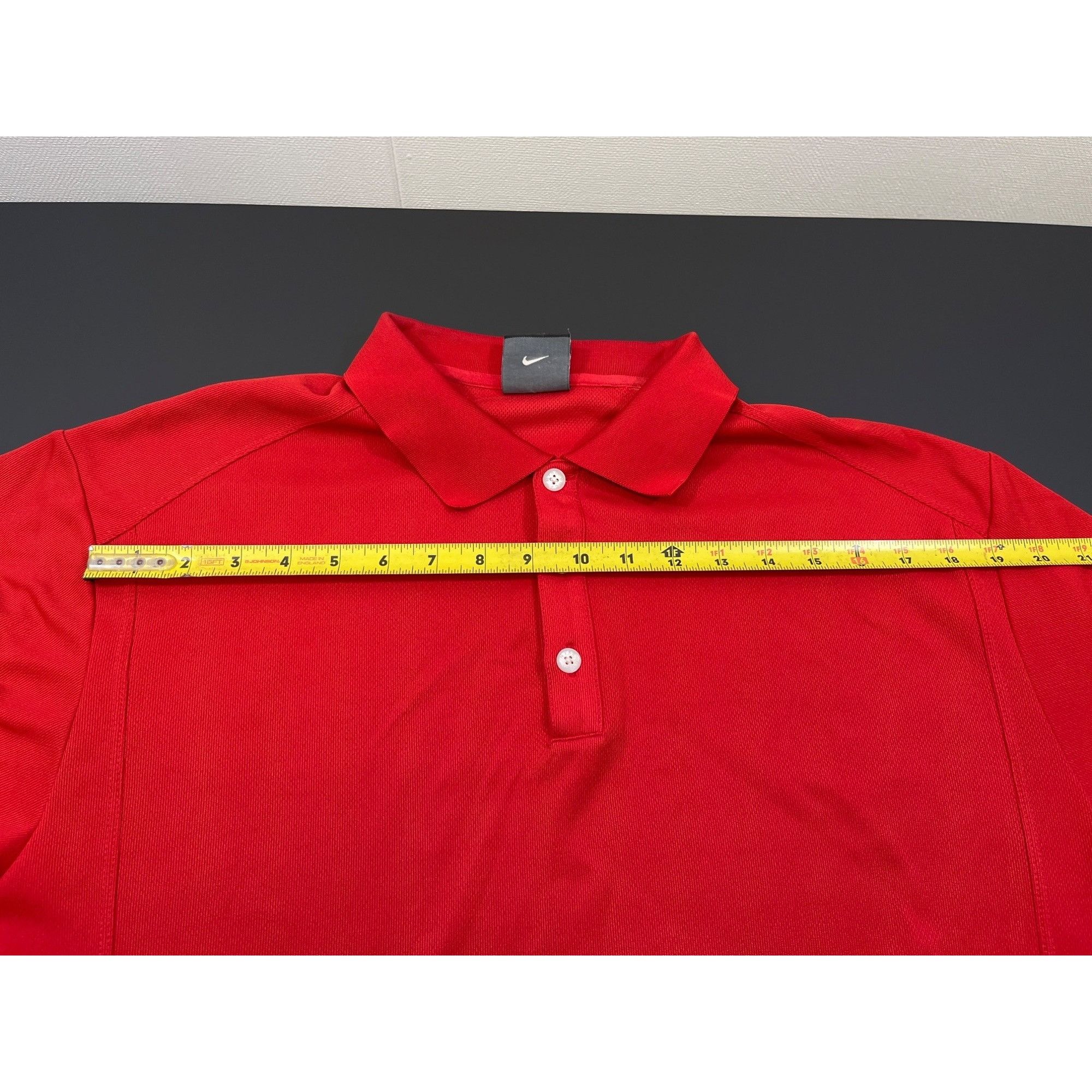 Nike Nike Golf Dri-Fit Men's Red Golf Shirt/Polo Size L SKU 4072 Size US L / EU 52-54 / 3 - 7 Thumbnail