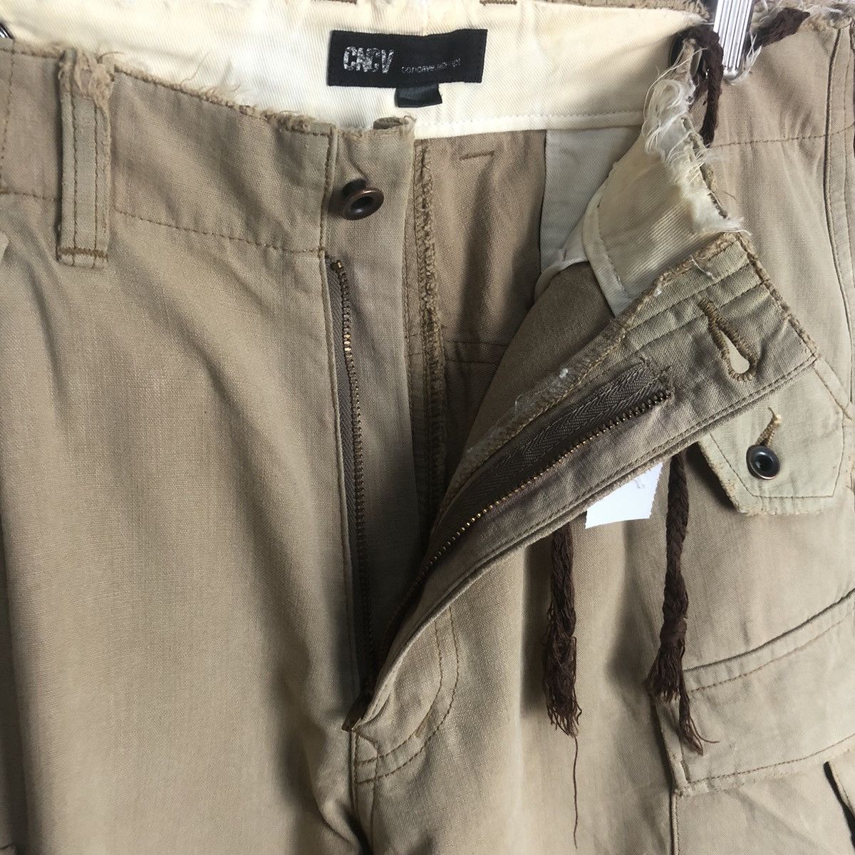 Japanese Brand CnCv Brown Cargo utility tactical Multipocket Pants #A747 Size US 31 - 15 Thumbnail