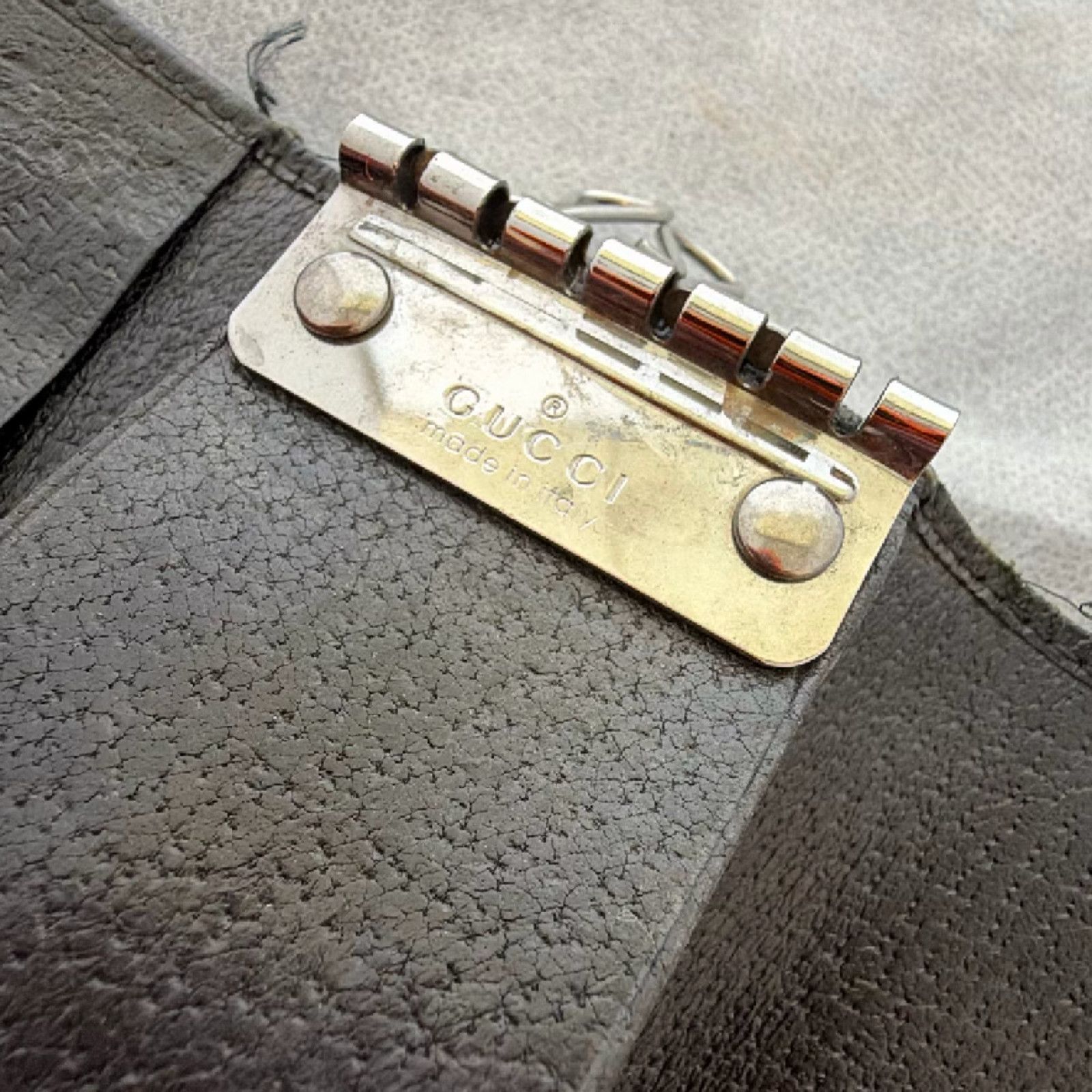 Gucci Gucci 6-Ring Key Case Black GG Monogram Canvas Size ONE SIZE - 5 Thumbnail