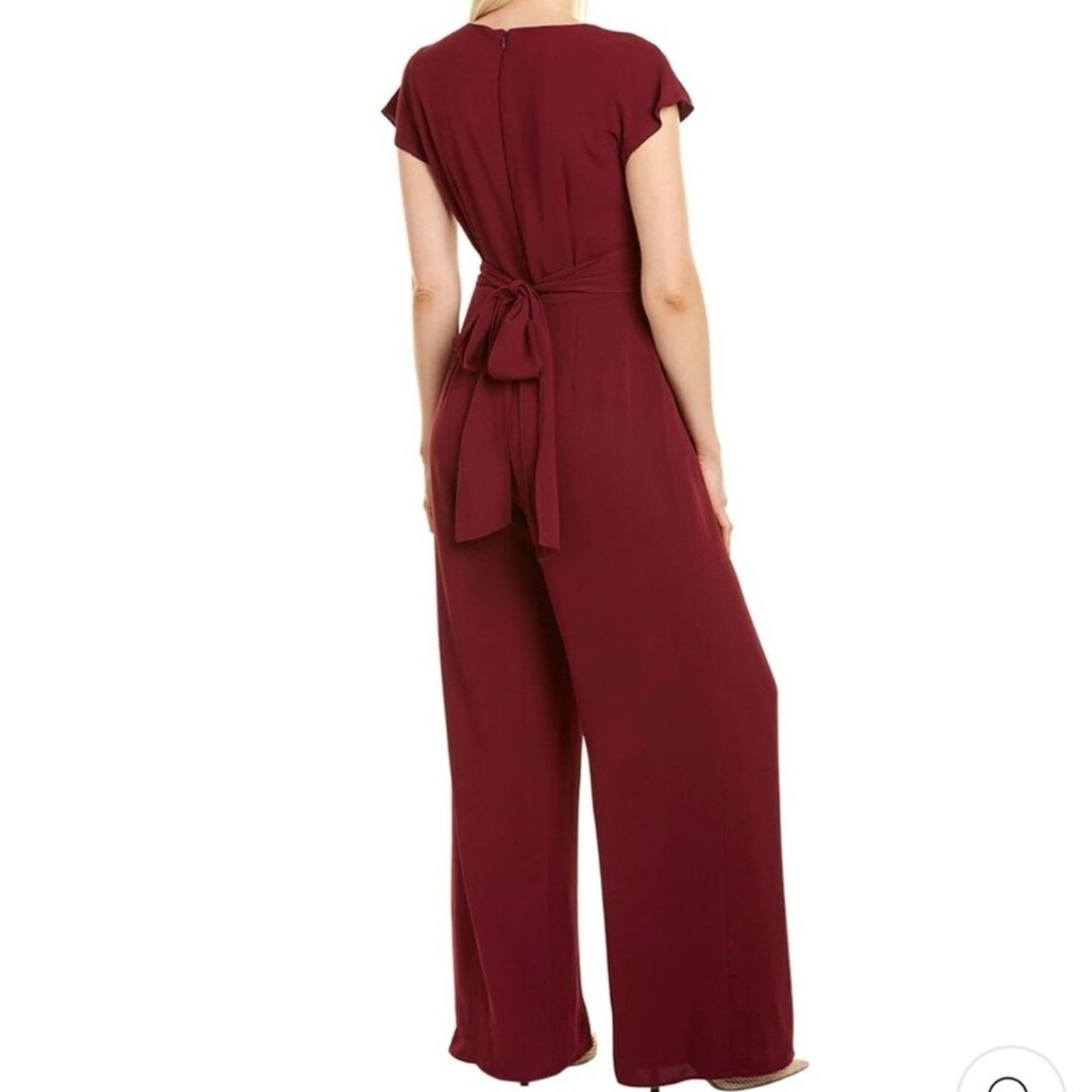 Other Gal Meets Glam Delaney Crossover Wrap Jumpsuit Size 30" / US 8 / IT 44 - 4 Thumbnail