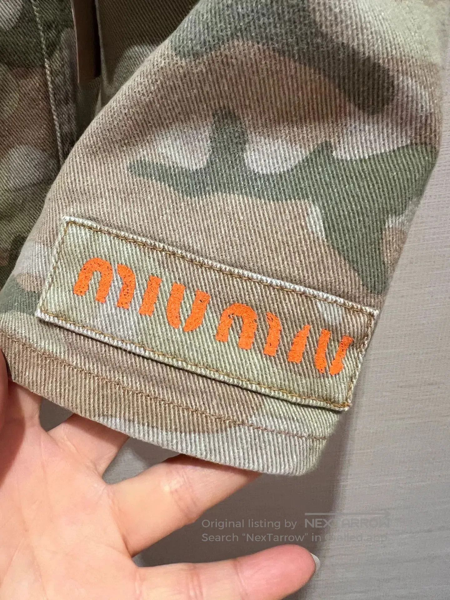 Miu Miu Miumiu Camouflage Denim Skirt. Size S / US 4 / IT 40 - 2 Thumbnail