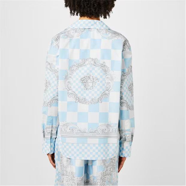 Versace o1g2r1mq0824 Shirts in Light Blue & White Size US XL / EU 56 / 4 - 5 Thumbnail