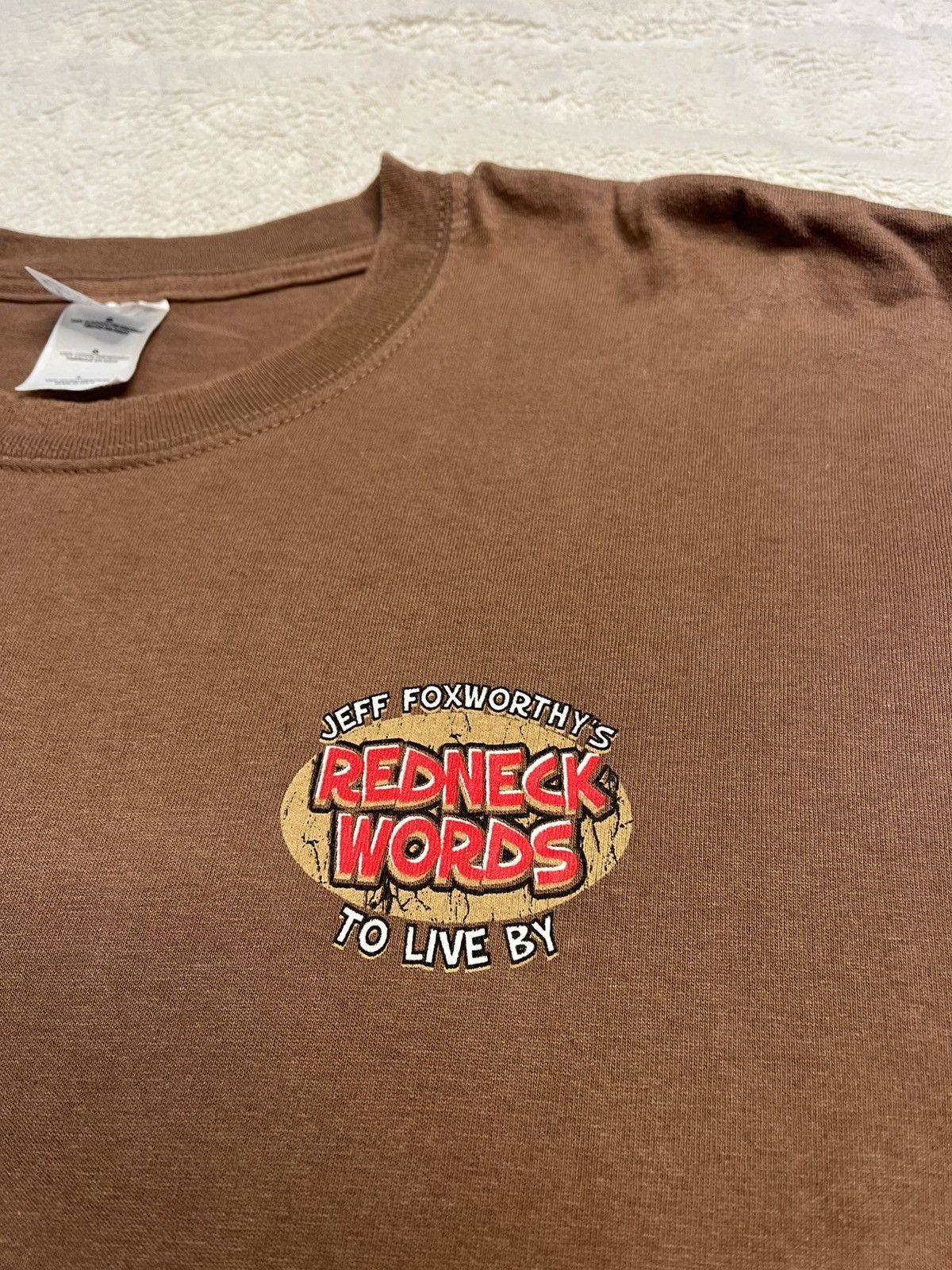 Gildan Vintage Jeff Foxworthy Redneck Words To Live By Tour T Shirt Size US L / EU 52-54 / 3 - 5 Thumbnail