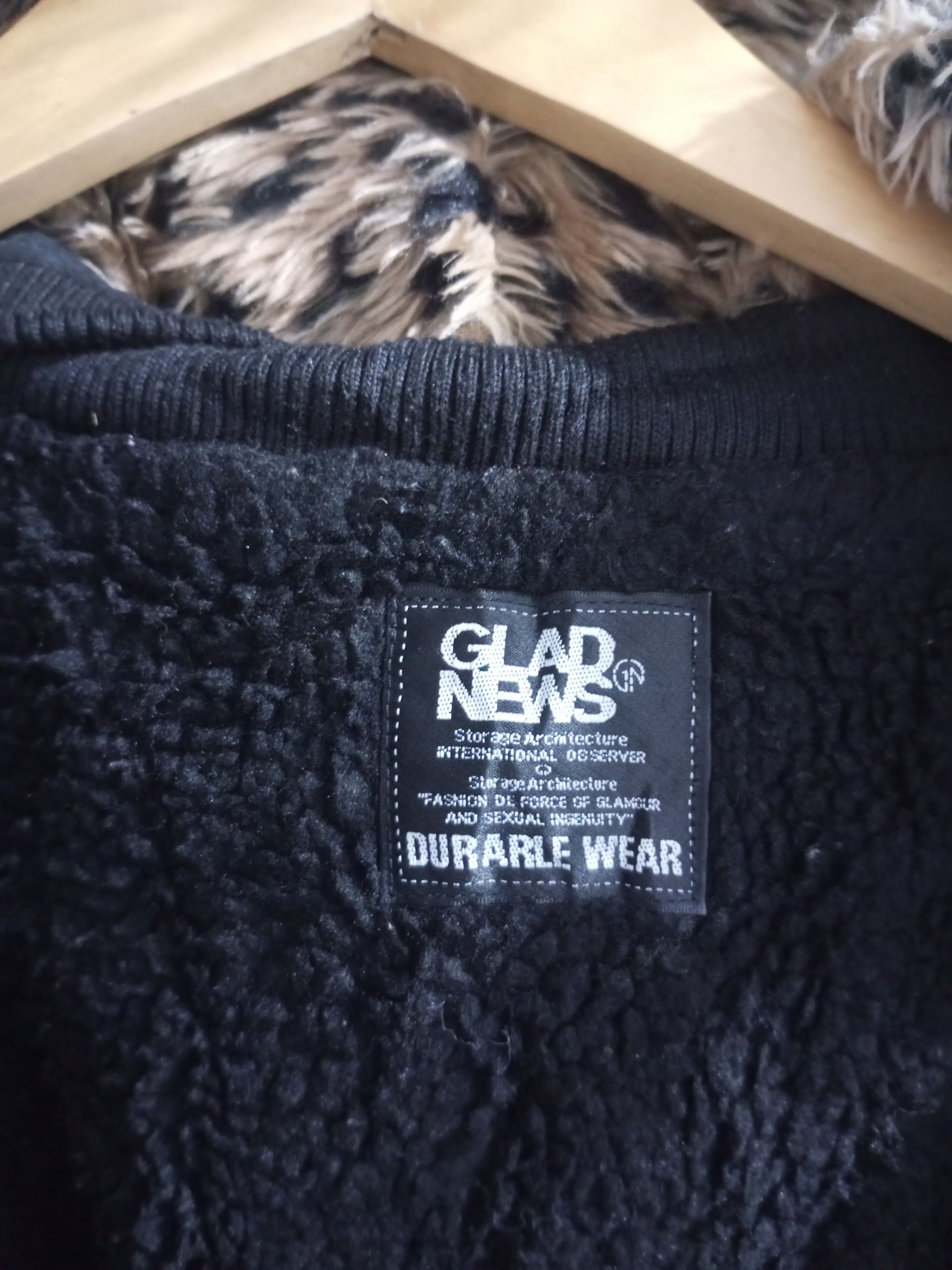 Hysteric Glamour Glad news Sherpa jacket leopard fur hoodie Size US M / EU 48-50 / 2 - 11 Thumbnail
