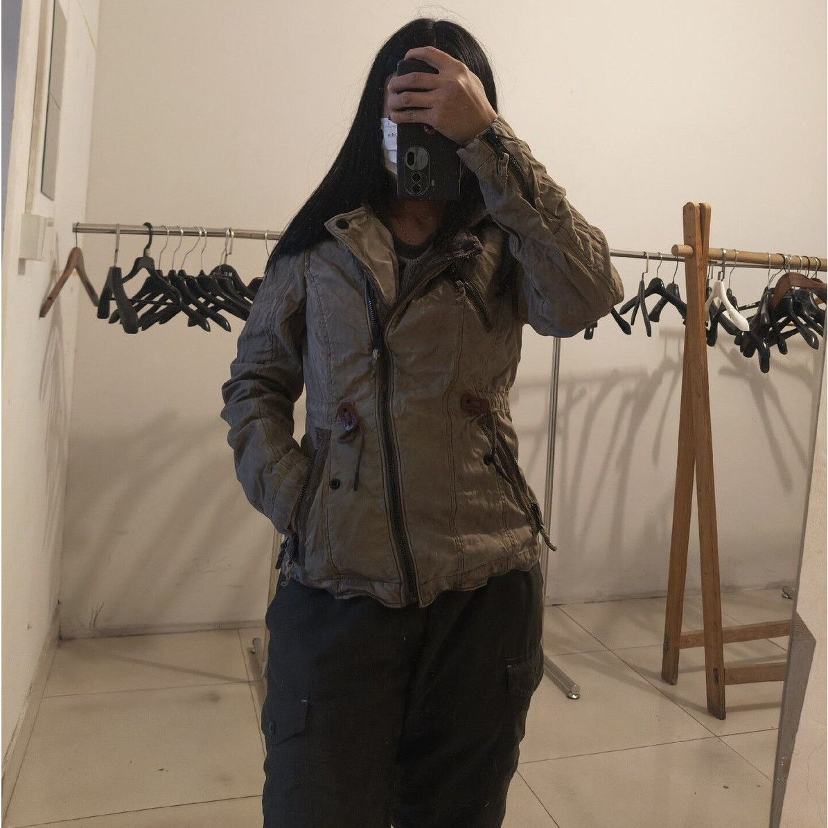 If Six Was Nine × Japanese Brand × Vintage Vintage Japanese Brand Khujo Women’s Zip Up Jacket Brown Tan Size M / US 6-8 / IT 42-44 - 2 Thumbnail