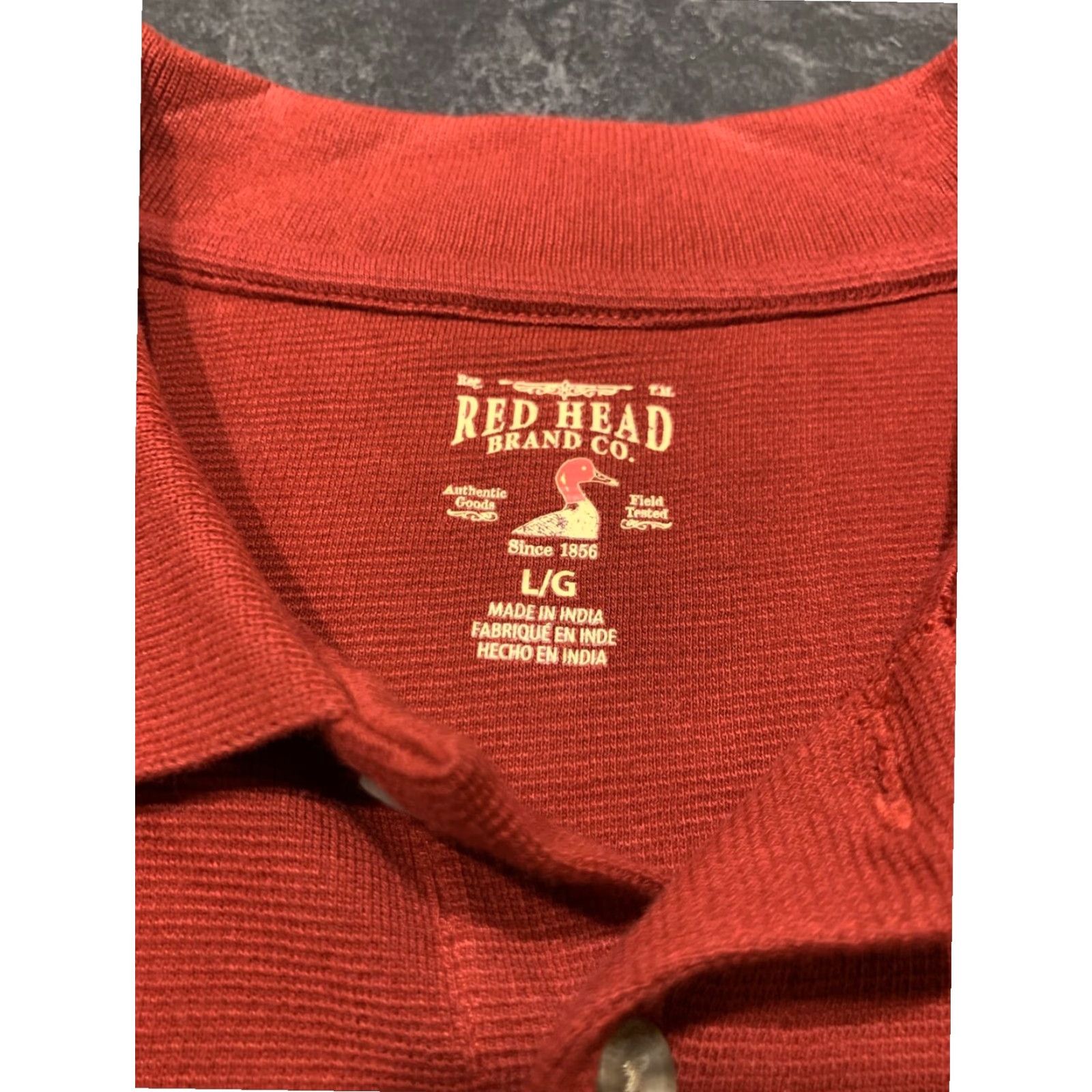 Vintage RedHead Golf Polo Shirt Short Sleeve Solid Red Mens Large Size US L / EU 52-54 / 3 - 4 Thumbnail