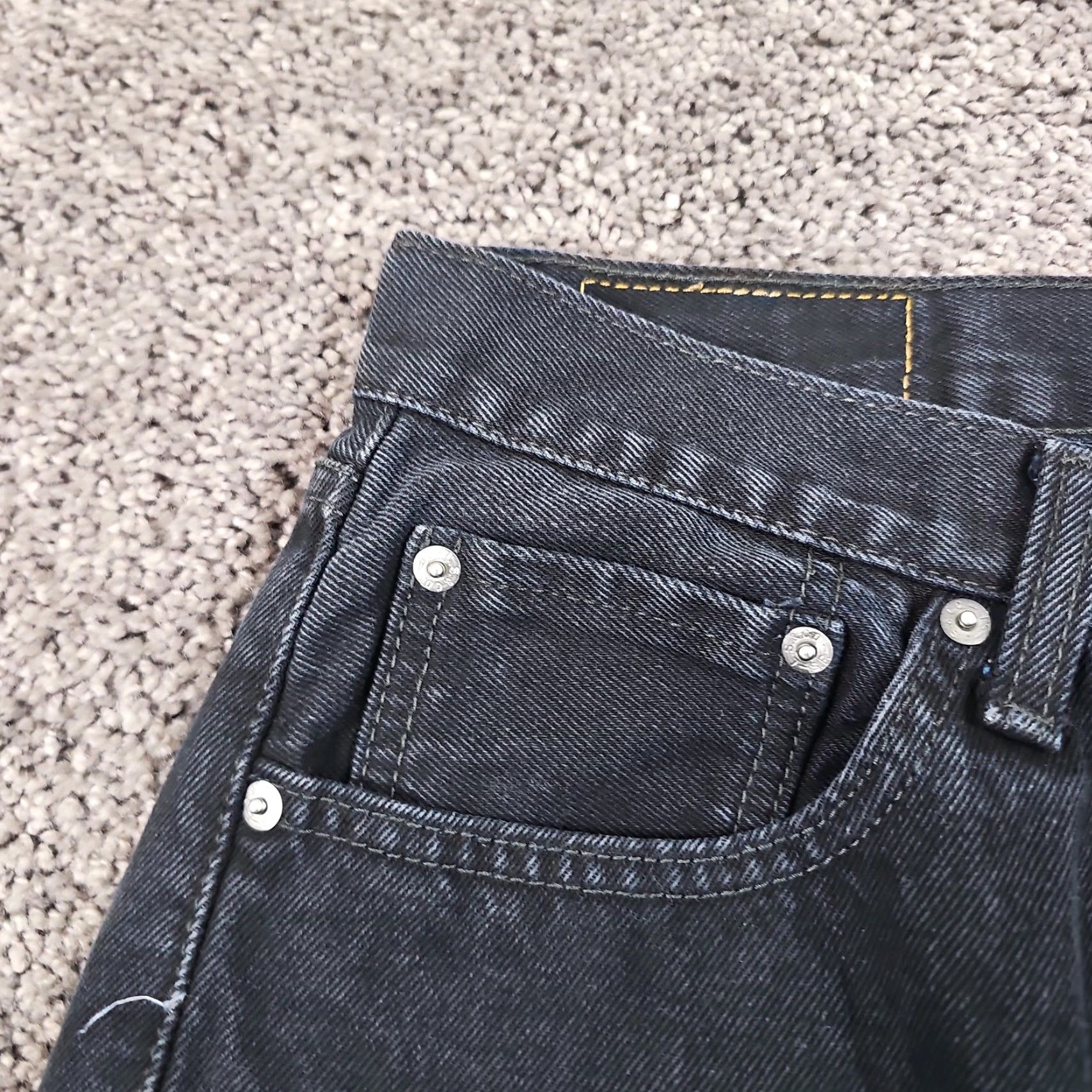 Levi's Levi's 505 Jeans Mens Regular Straight Denim Cotton 100% Black 30x31 33 Regular Fit Inseam 32 - Levi's 500 Series Size US 33 - 3 Thumbnail