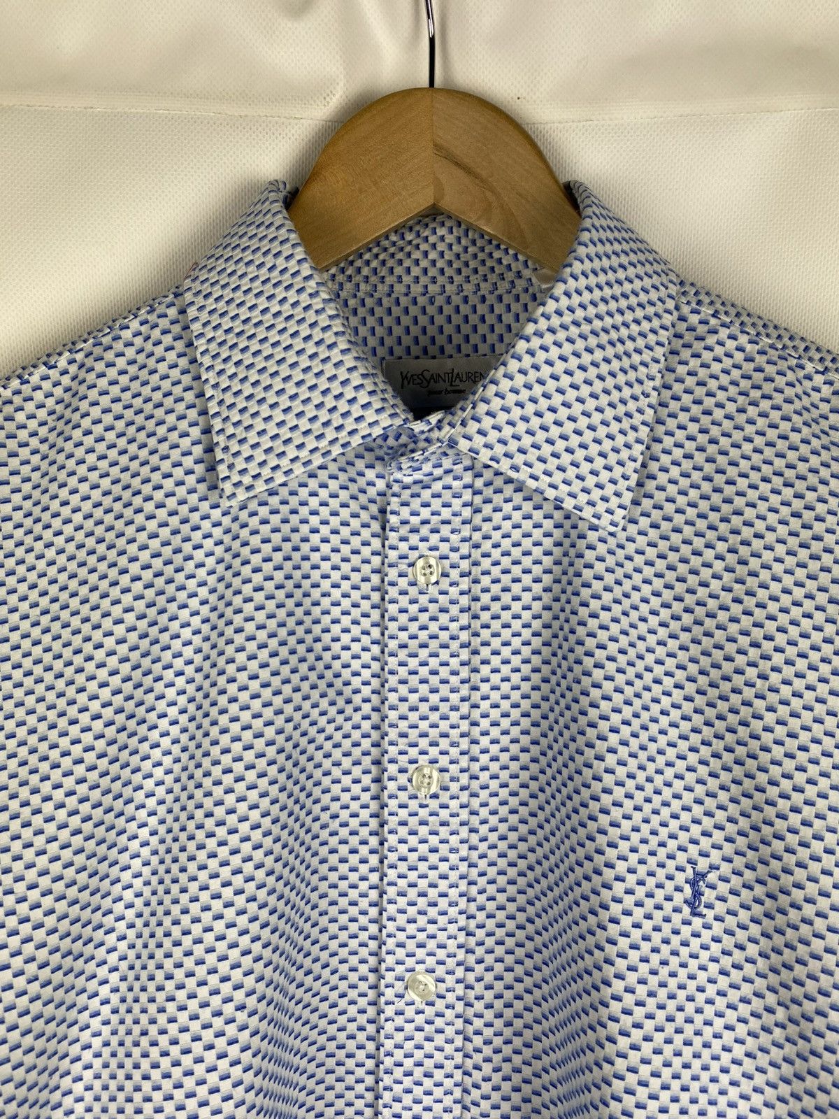 Yves Saint Laurent VtG YSL Yves Saint Laurent Long Sleeve Heavy Button Up Shirt Size US XL / EU 56 / 4 - 8 Thumbnail