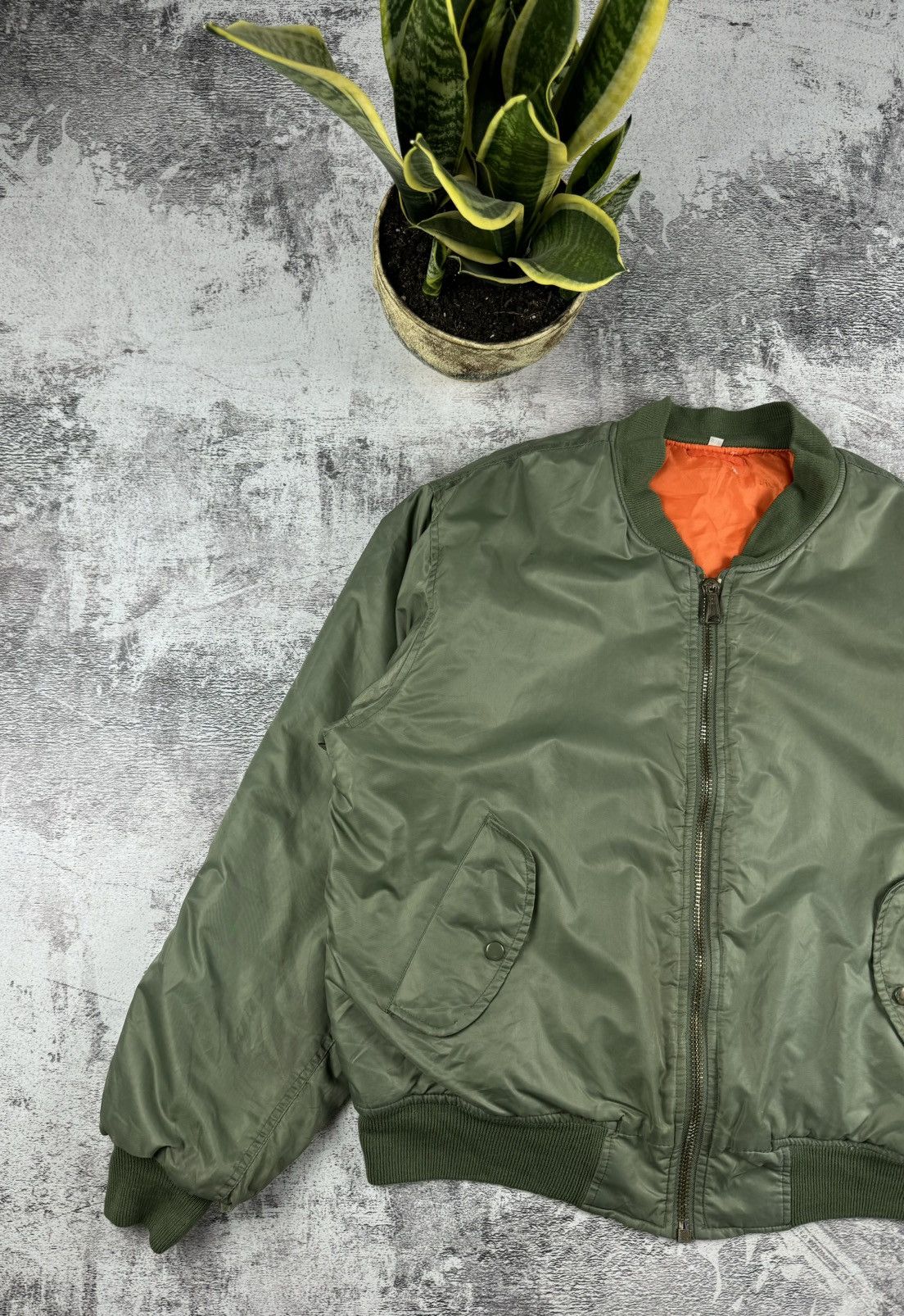 Vintage USA MA-1 Flyers Intermediate Reversible 2 in 1 Light Jacket Size US XL / EU 56 / 4 - 3 Thumbnail