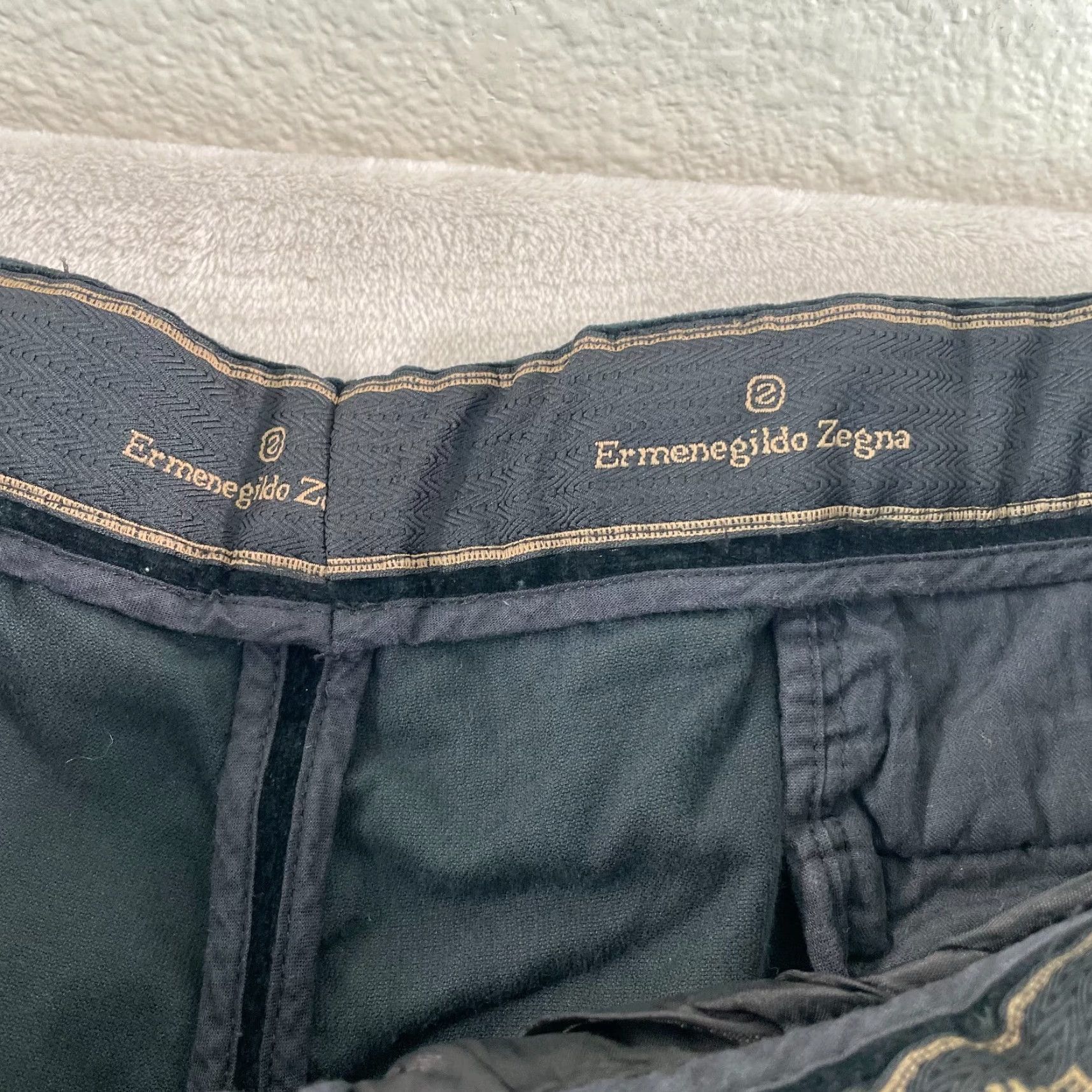 Ermenegildo Zegna Ermenegildo Zegna Pants Men 38x34 Black Velvet Straight Leg Italy Made Size US 38 / EU 54 - 3 Thumbnail