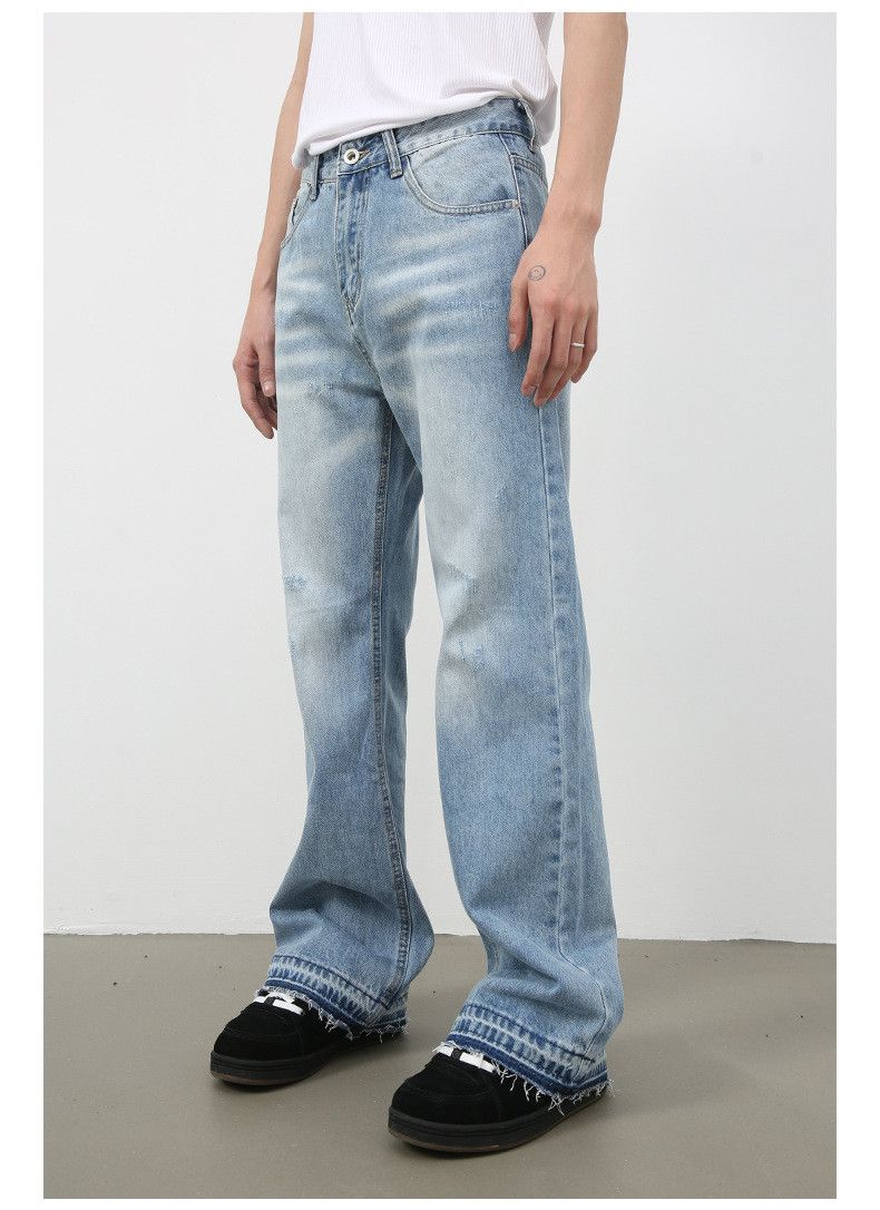 Vintage American street men's trendy loose straight flared jeans Size US 32 / EU 48 - 4 Thumbnail