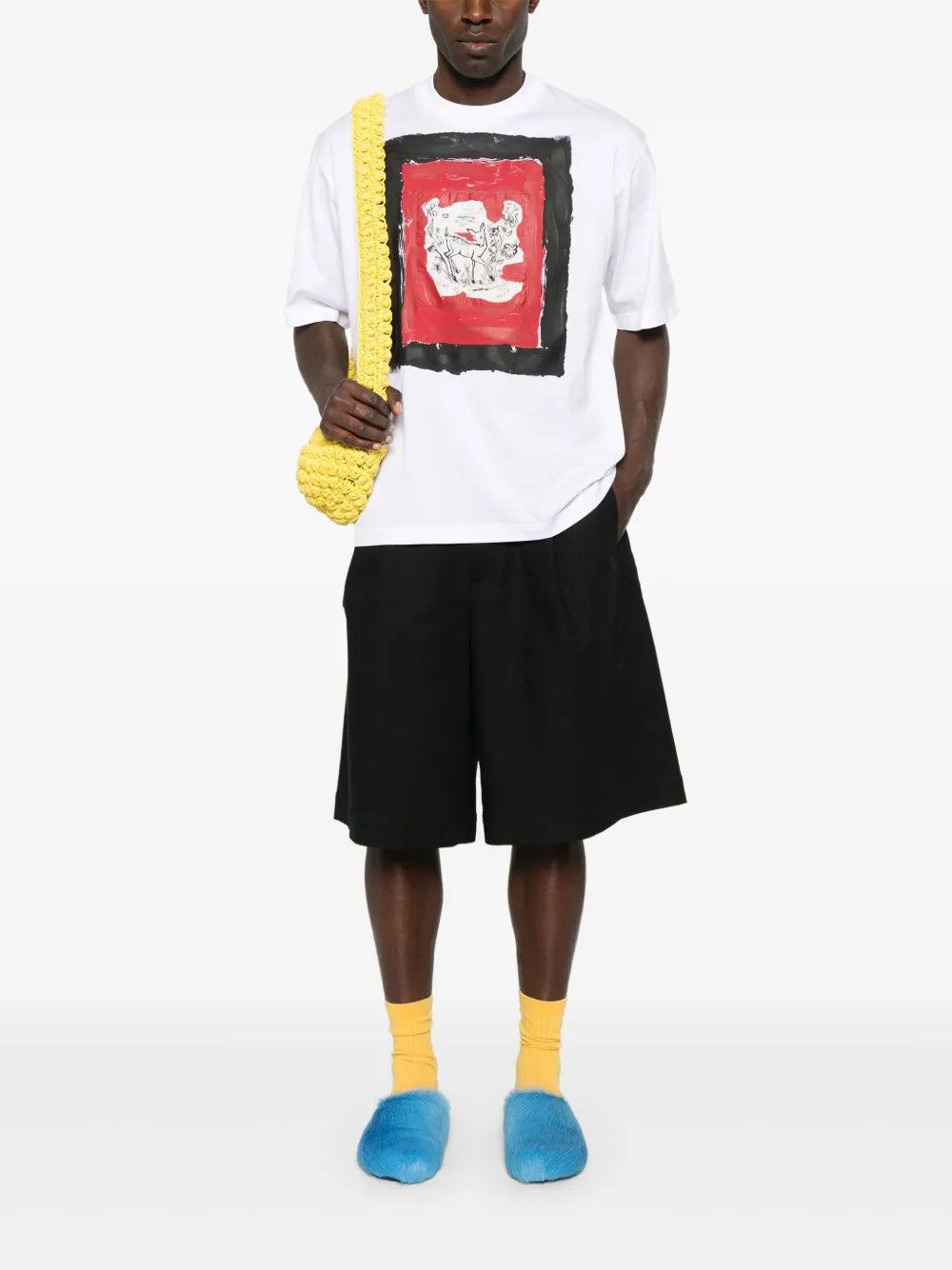 Marni o1w1db10526 T-Shirt in White Size US S / EU 44-46 / 1 - 2 Thumbnail