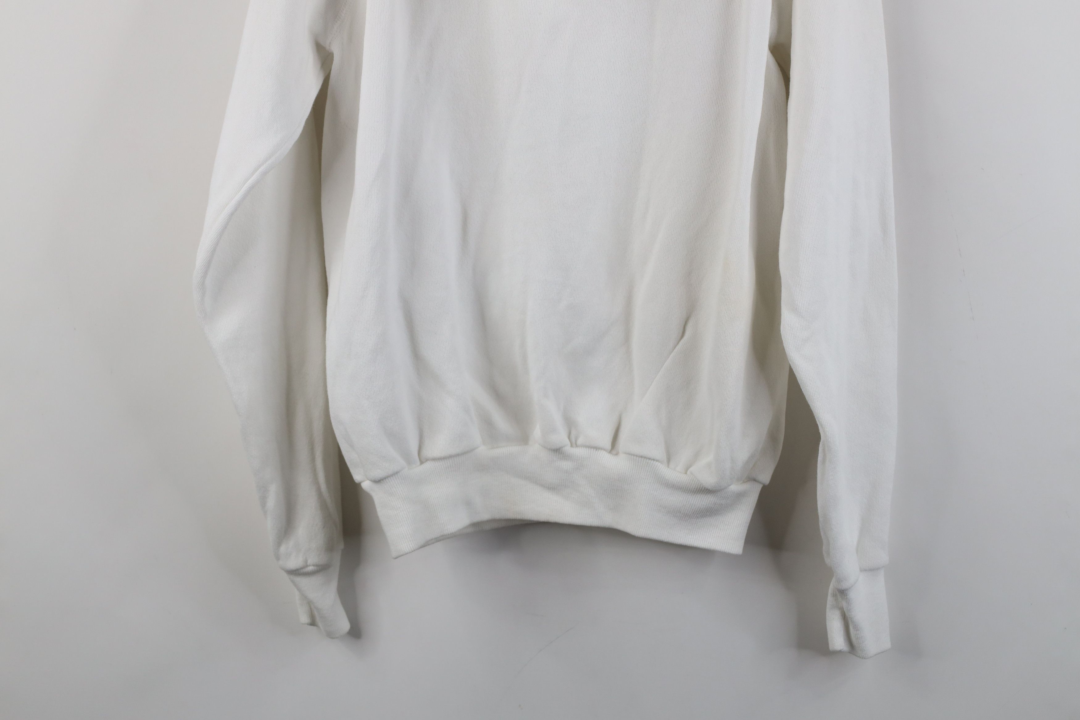 Hanes Vintage 80s Hanes Hoodie Sweatshirt White Streetwear USA Size US M / EU 48-50 / 2 - 11 Thumbnail