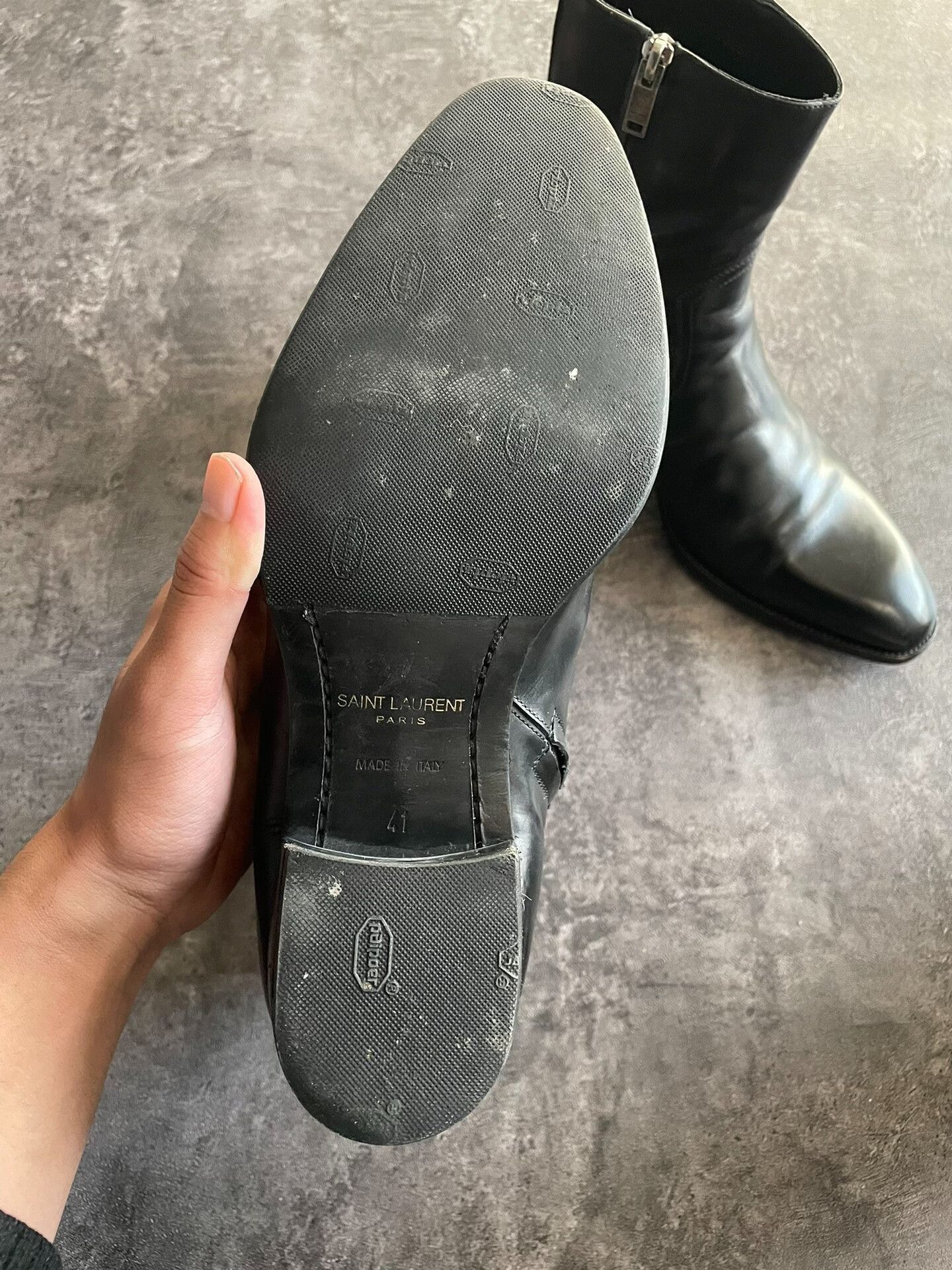 Saint Laurent Paris Saint Laurent black zip ankle boots size 41. Size US 8.5 / EU 41-42 - 6 Thumbnail