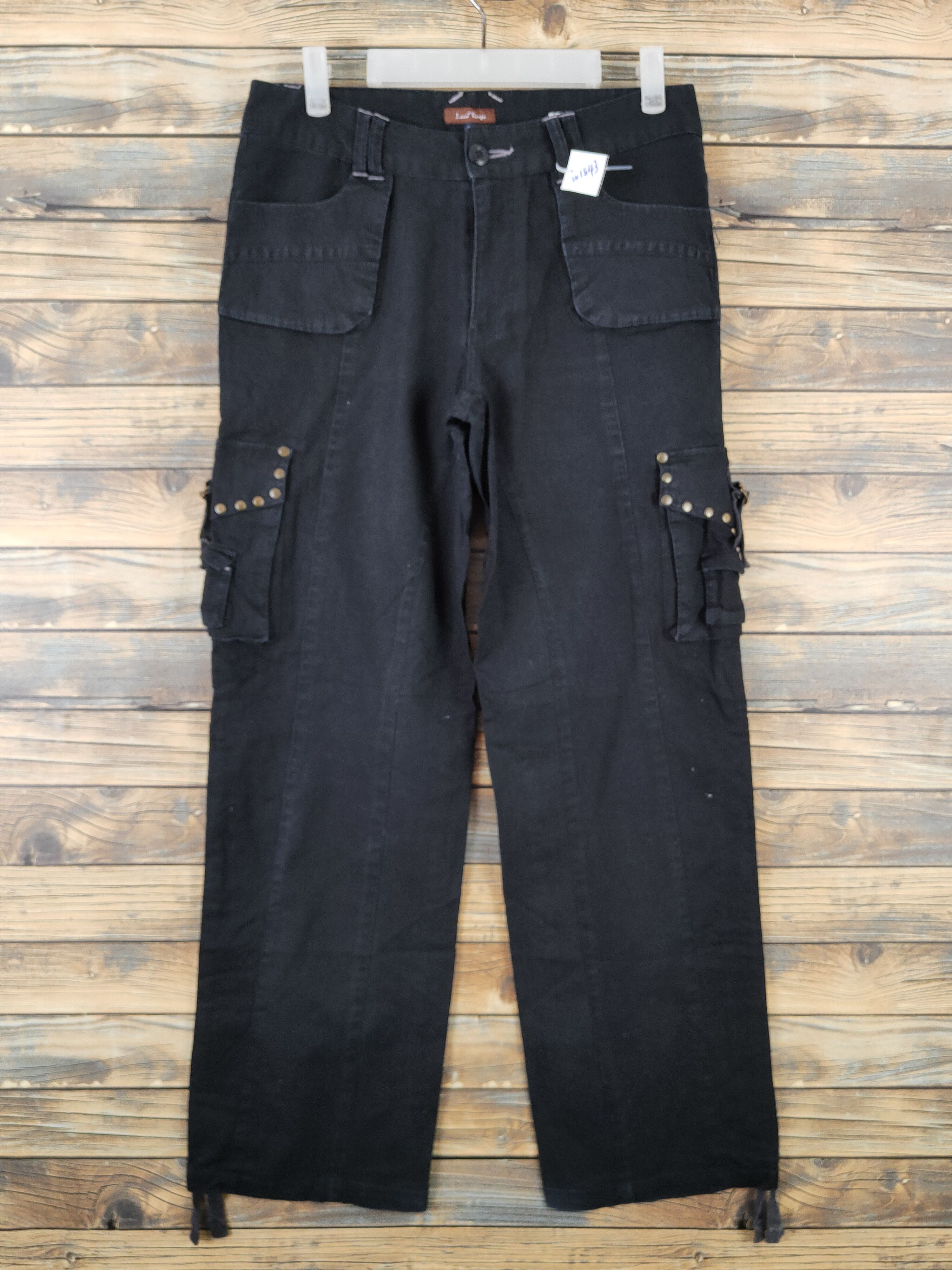 Japanese Brand Lao Targa Black Multipocket Tactical Cargo Pants #W1843 Size US 30 / EU 46 - 1 Thumbnail